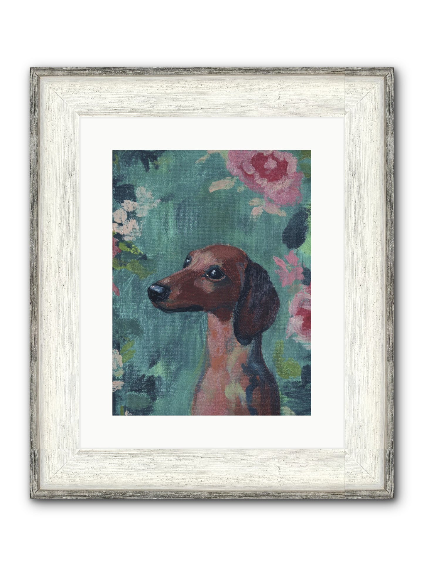 Biscotti Framed Print - Driftwood White 12x16