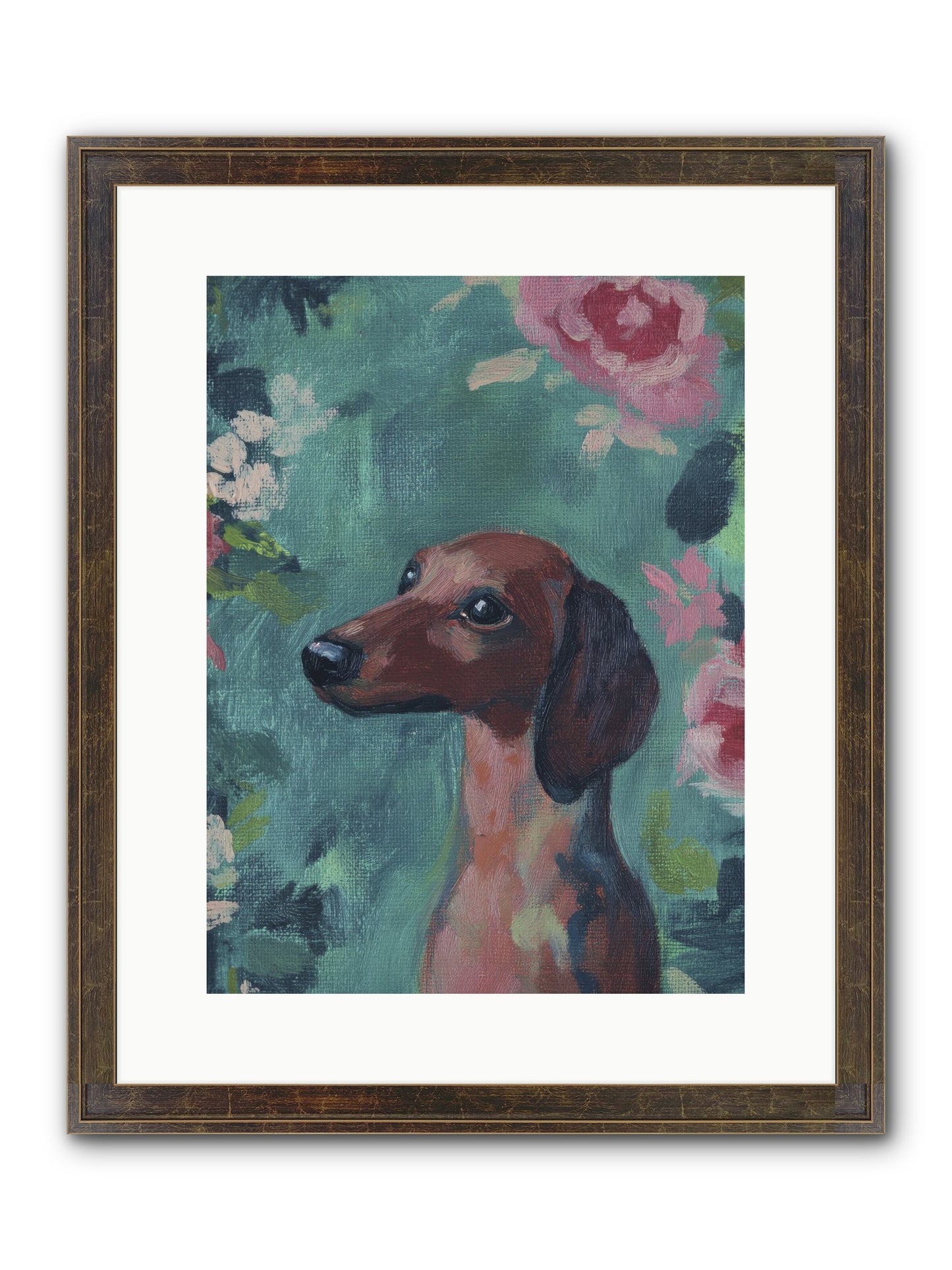 Biscotti Framed Print - Slimwoods Black/Gold 12x16
