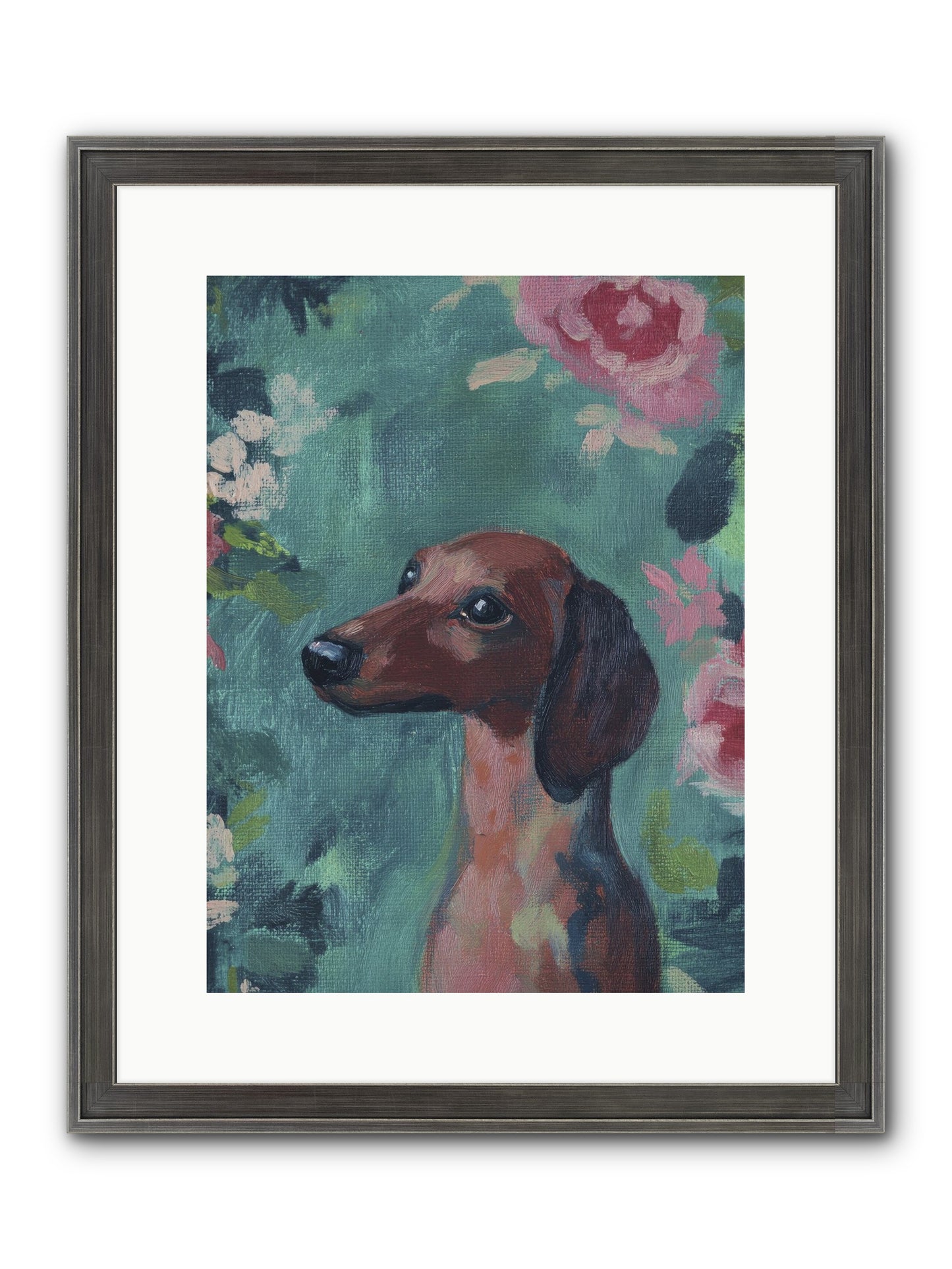 Biscotti Framed Print - Slimwoods Black/Silver 12x16