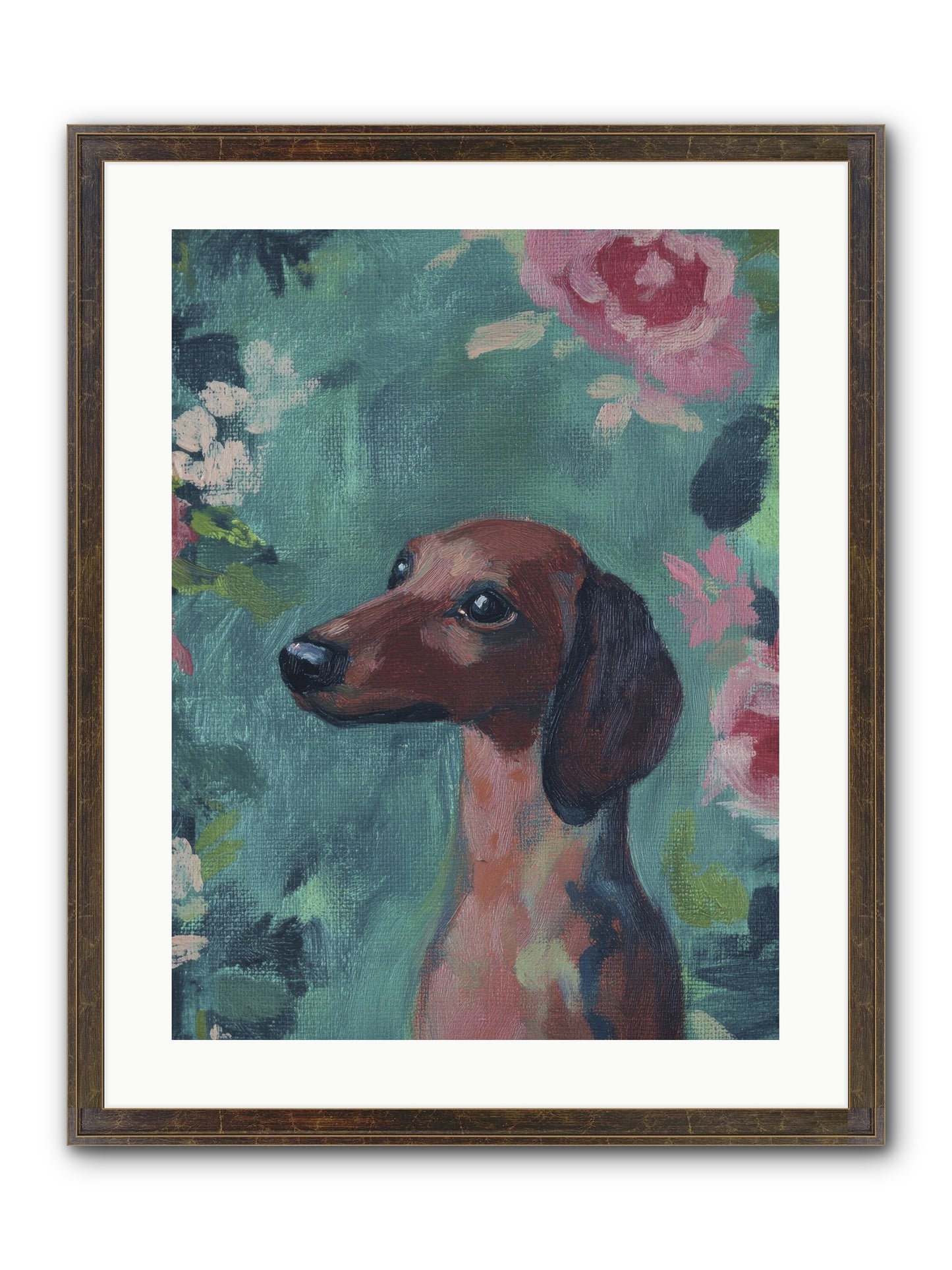 Biscotti Framed Print - Slimwoods Black/Gold 18x24