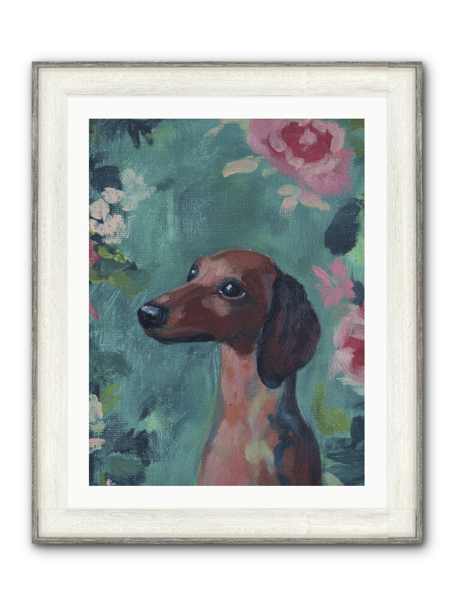 Biscotti Framed Print - Driftwood White 24x32