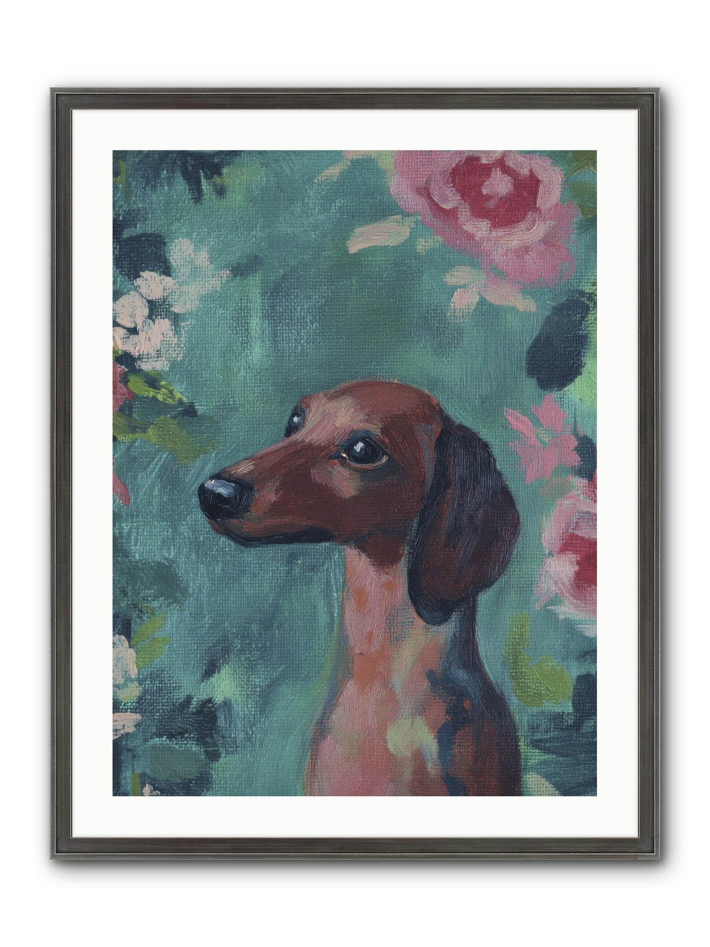 Biscotti Framed Print - Slimwoods Black/Silver 24x32