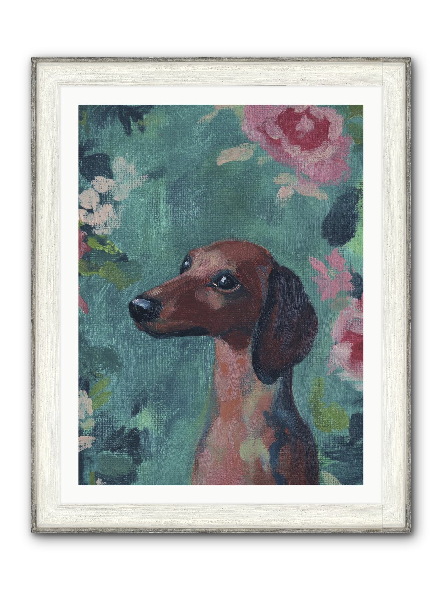 Biscotti Framed Print - Driftwood White 30x40