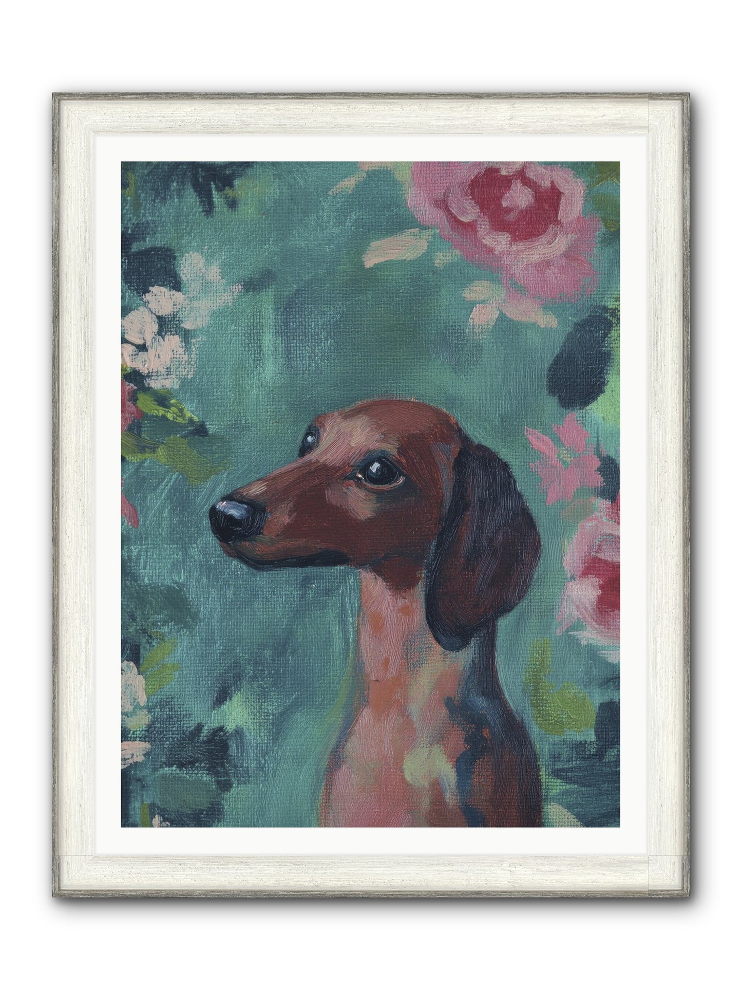 Biscotti Framed Print - Driftwood White 36x48