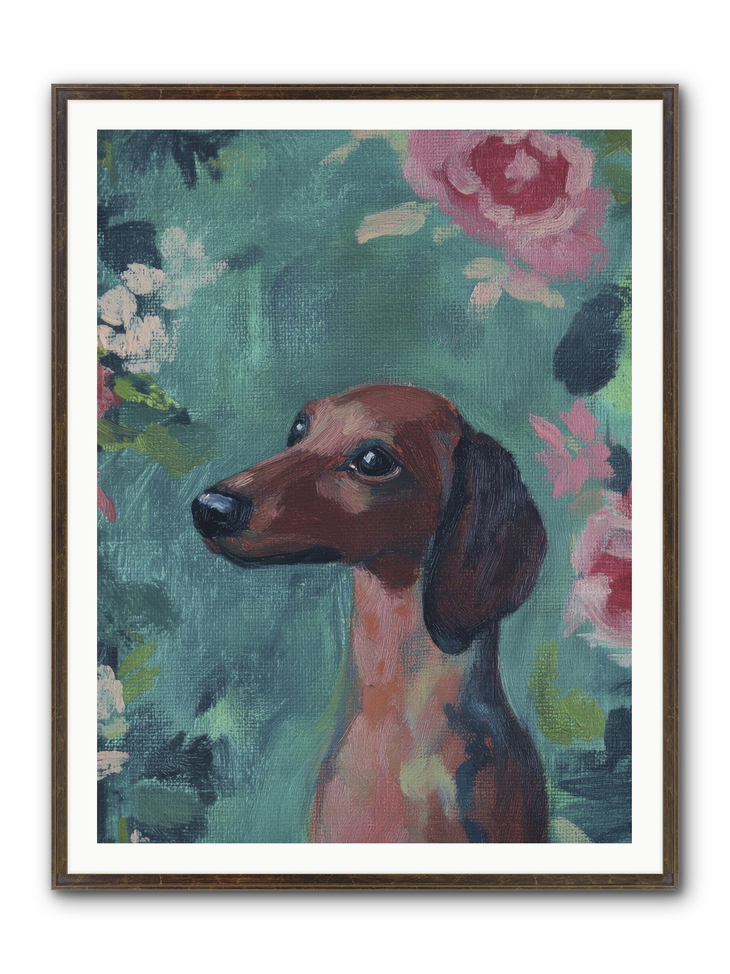 Biscotti Framed Print - Slimwoods Black/Gold 36x48