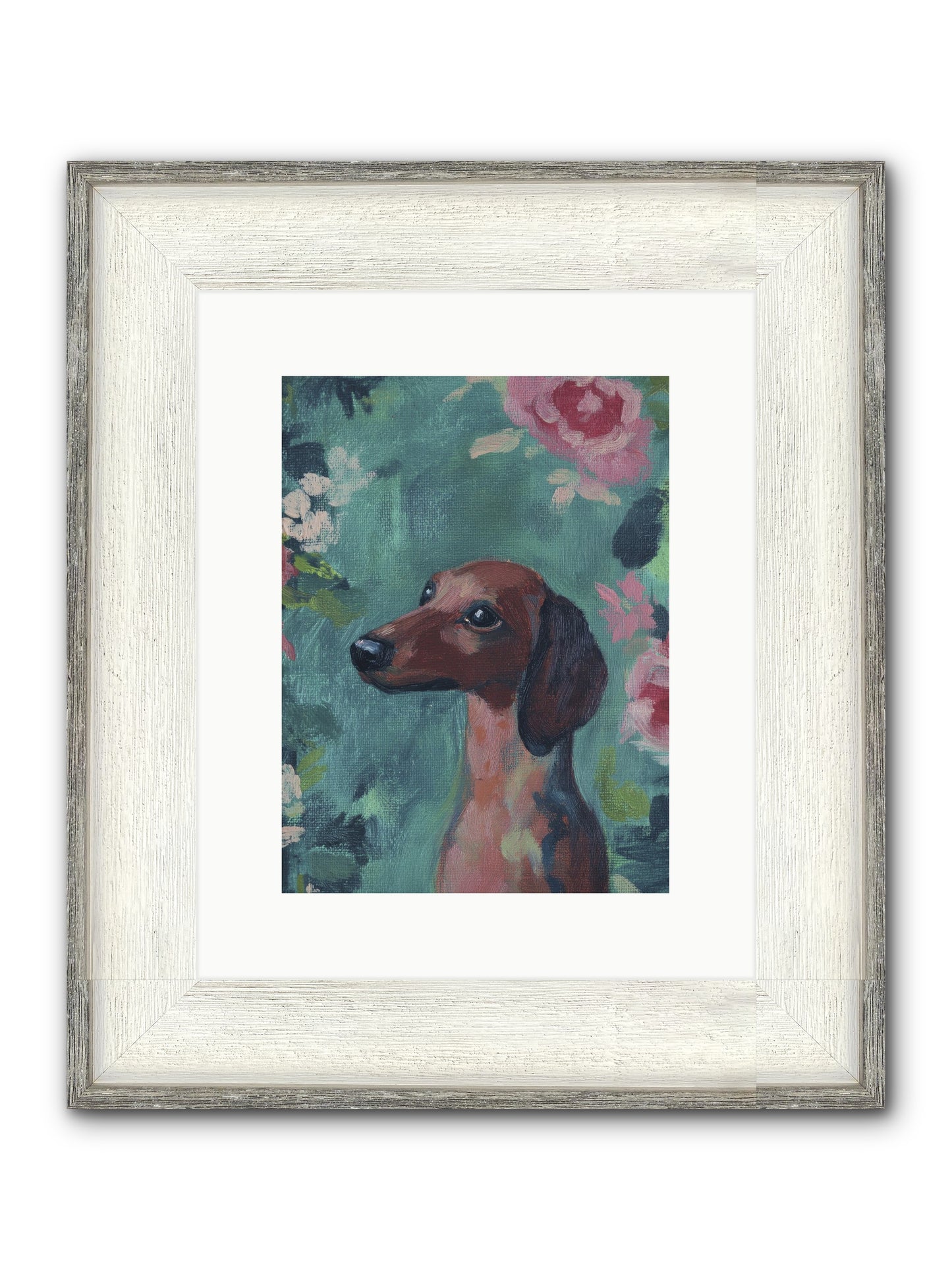 Biscotti Framed Print - Driftwood White 9x12