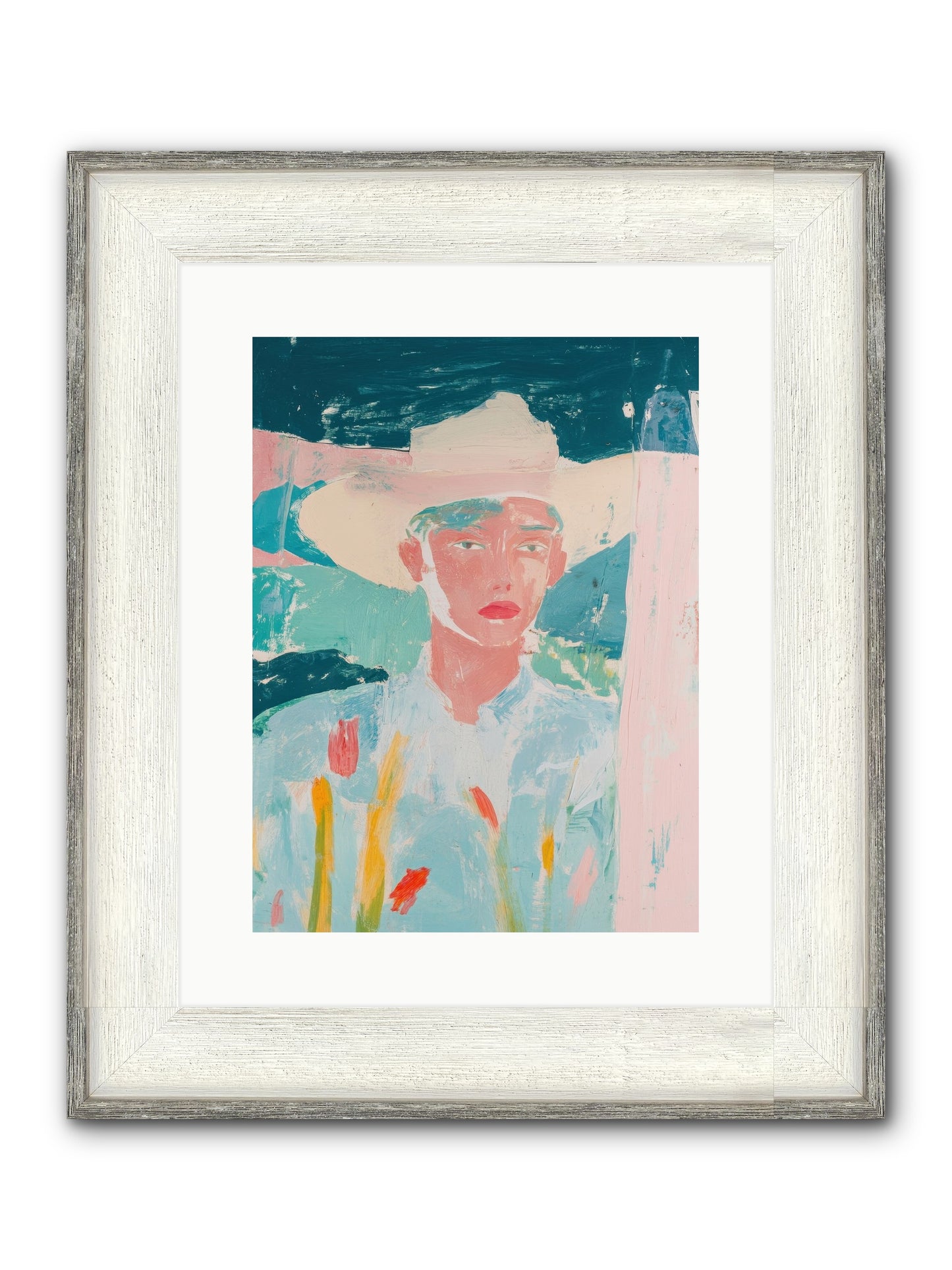 Bitterroot Valley Framed Print - Driftwood White 12x16