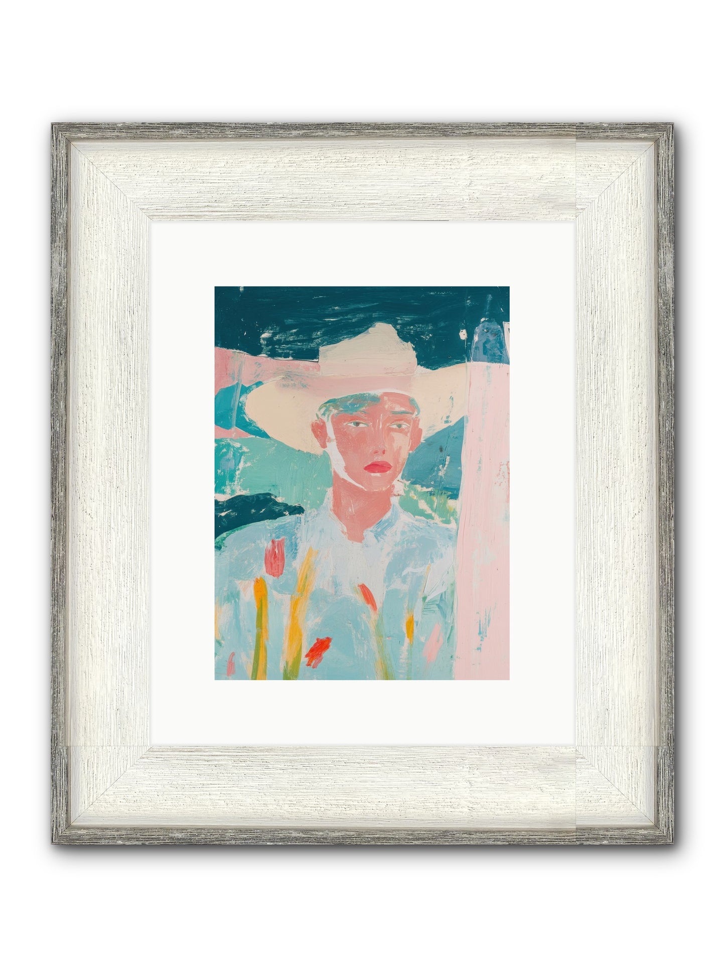 Bitterroot Valley Framed Print - Driftwood White 9x12