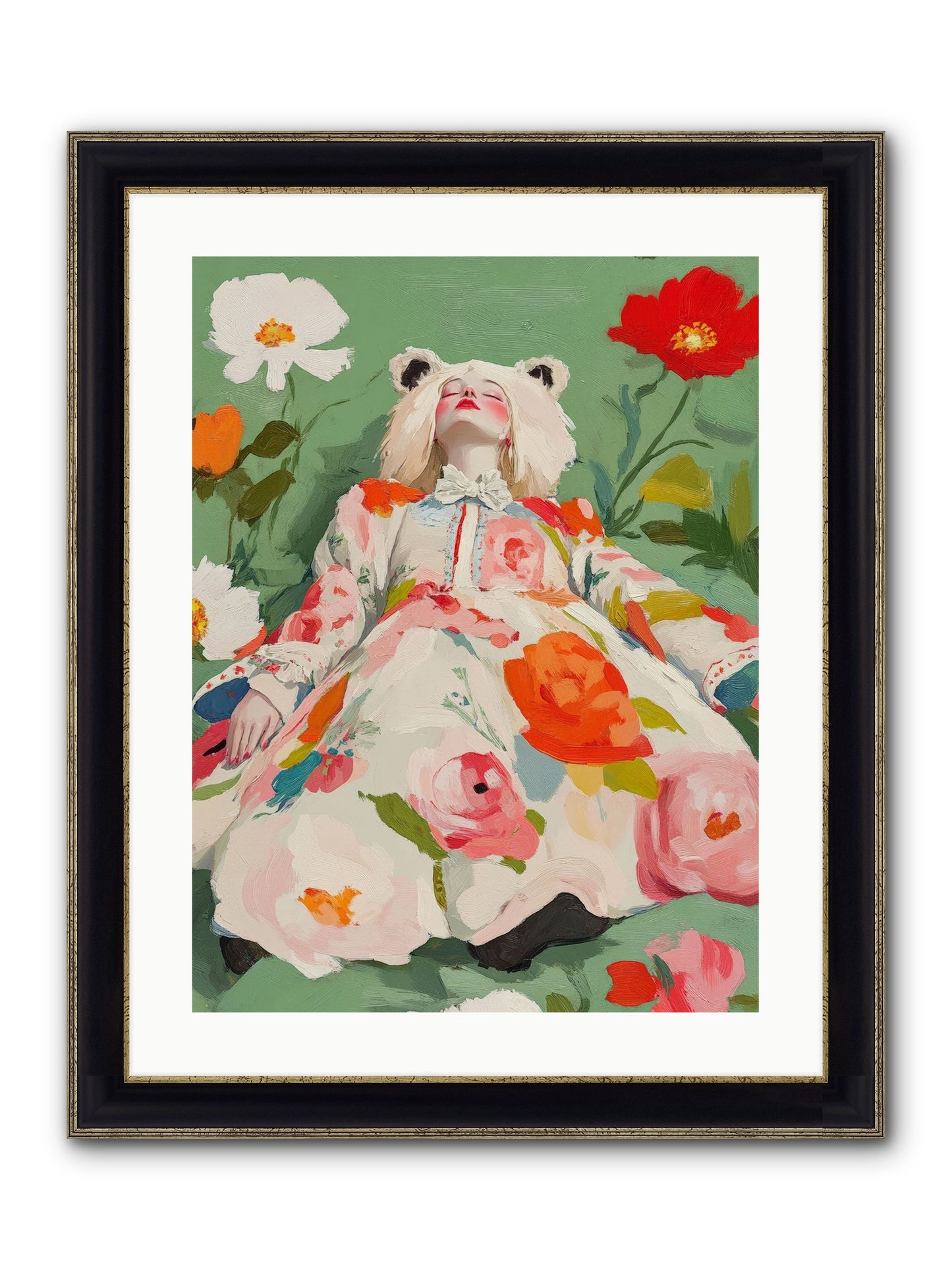 Black Forest Tales Framed Print - Black & Gold 18x24