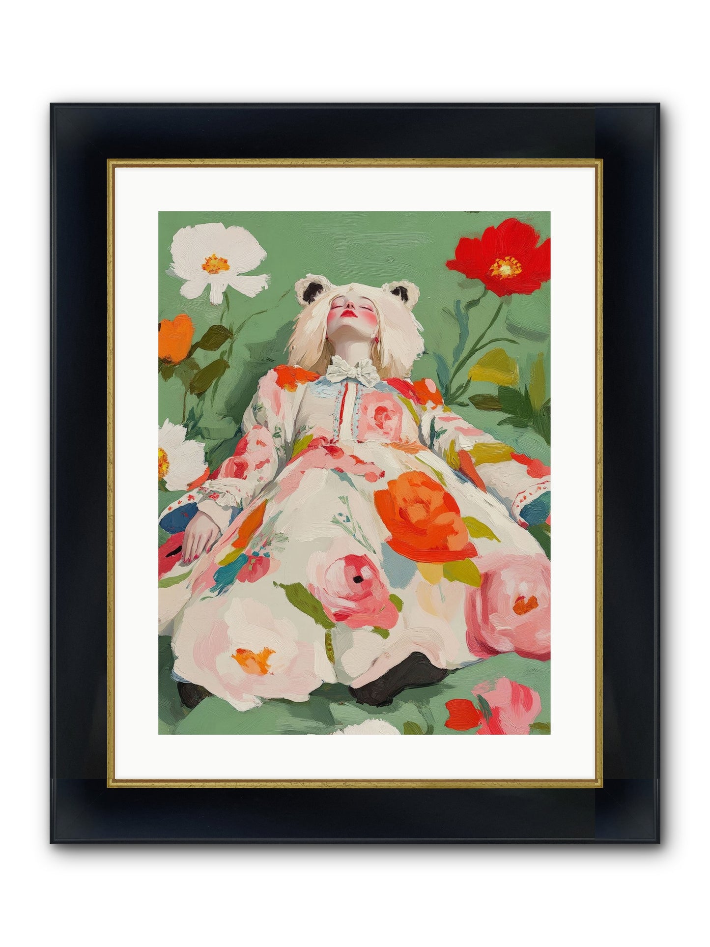 Black Forest Tales Framed Print - Wide Black w/Gold 18x24