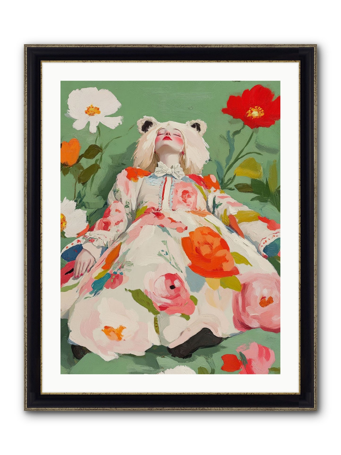 Black Forest Tales Framed Print - Black & Gold 24x32