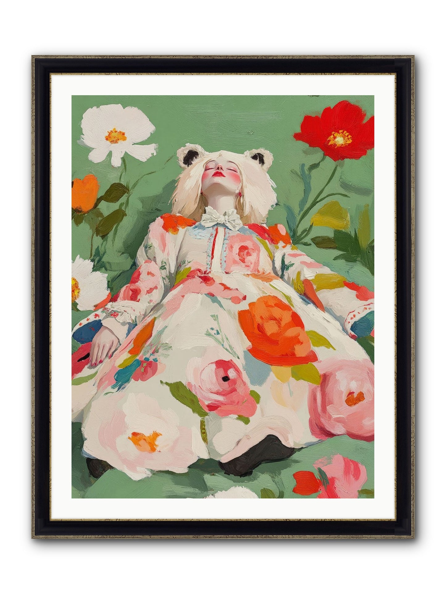 Black Forest Tales Framed Print - Black & Gold 30x40