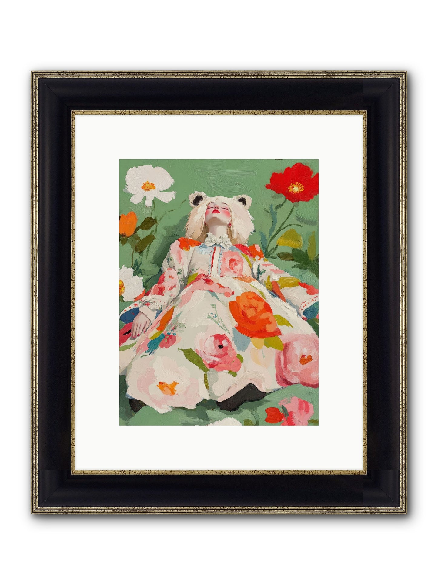 Black Forest Tales Framed Print - Black & Gold 9x12