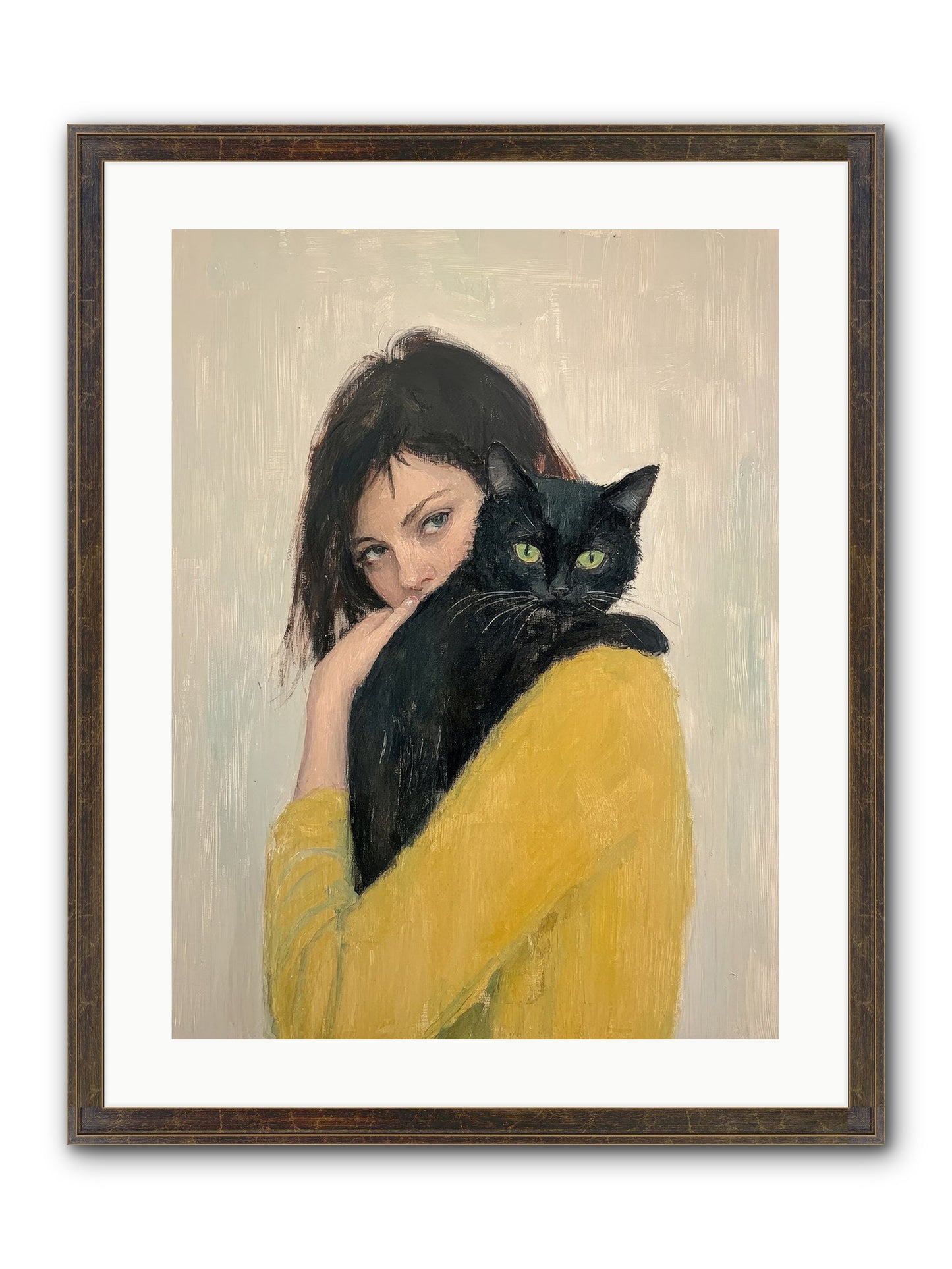 Blackbird Framed Print - Slimwoods Black/Gold 18x24