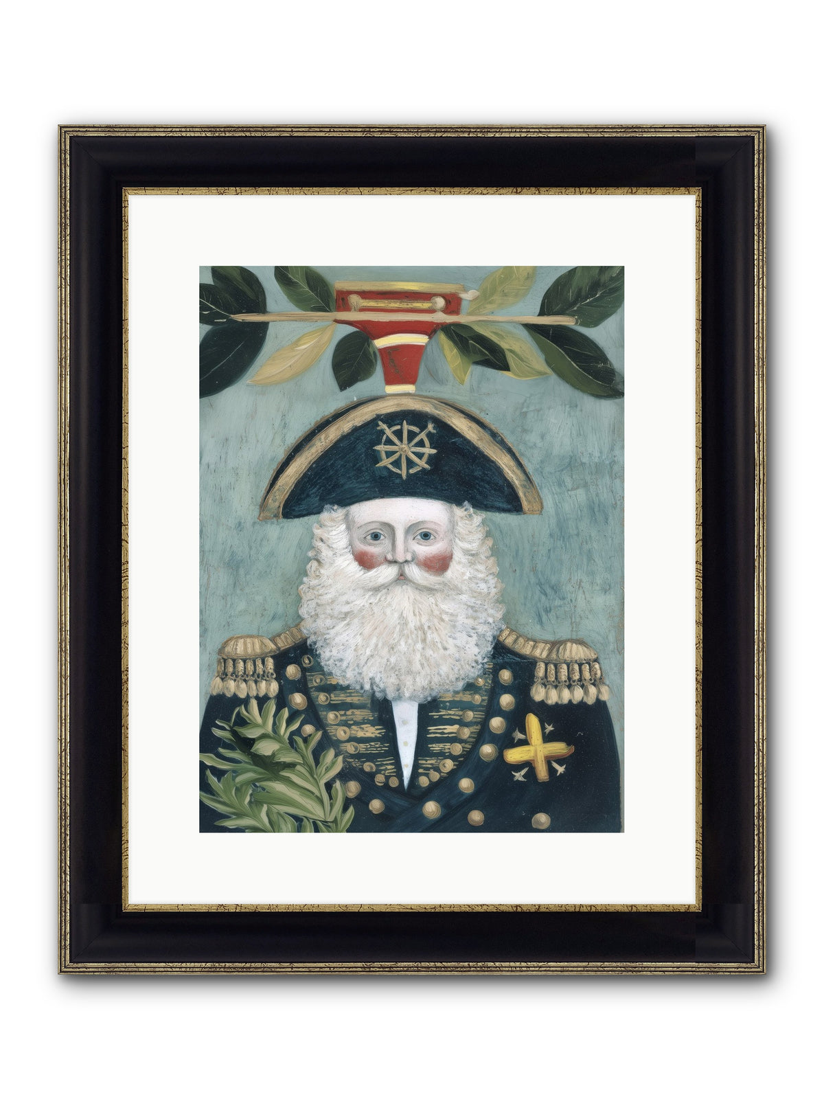 Blackwater Bill Framed Print - Black & Gold 12x16