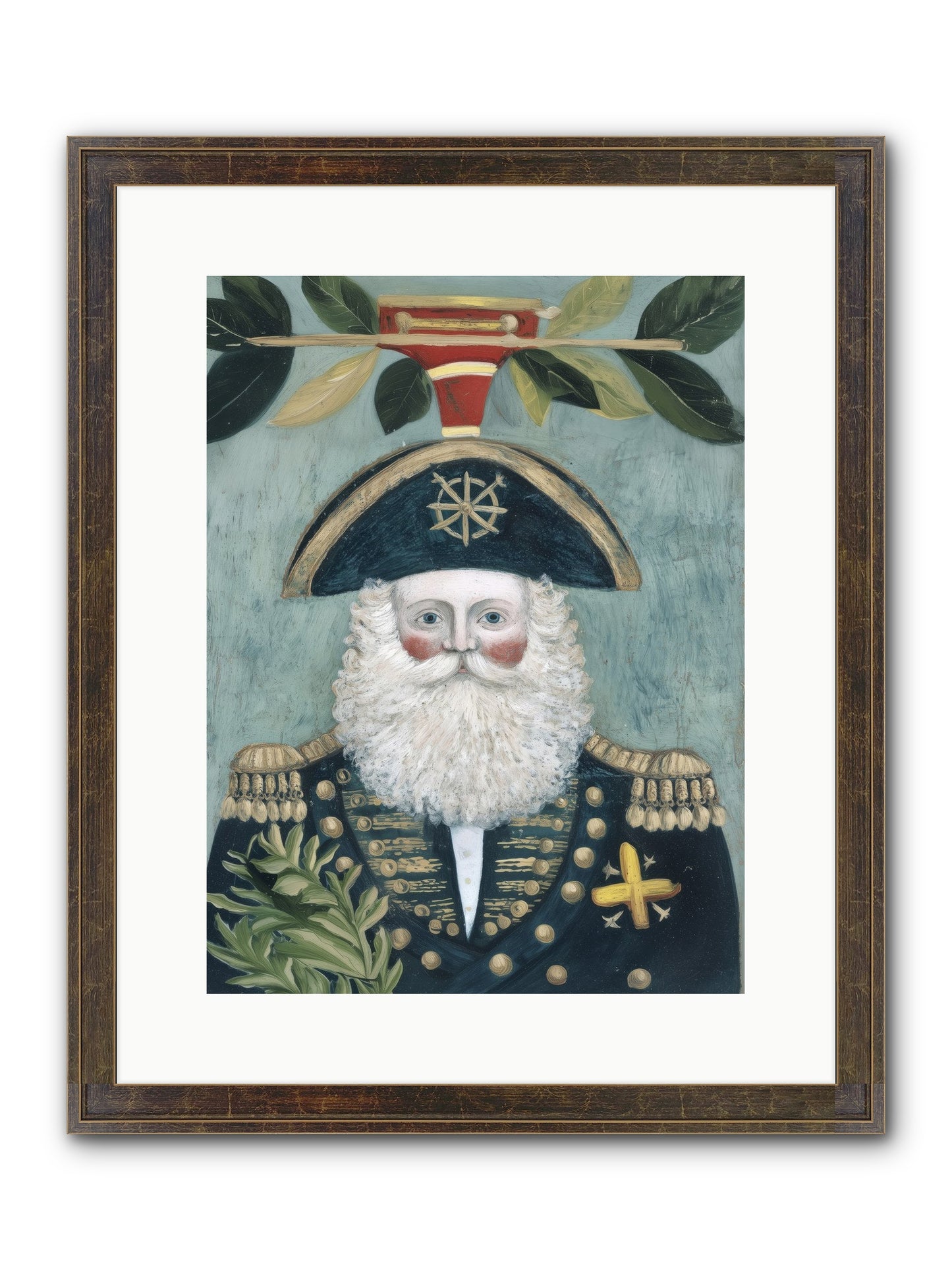 Blackwater Bill Framed Print - Slimwoods Black/Gold 12x16