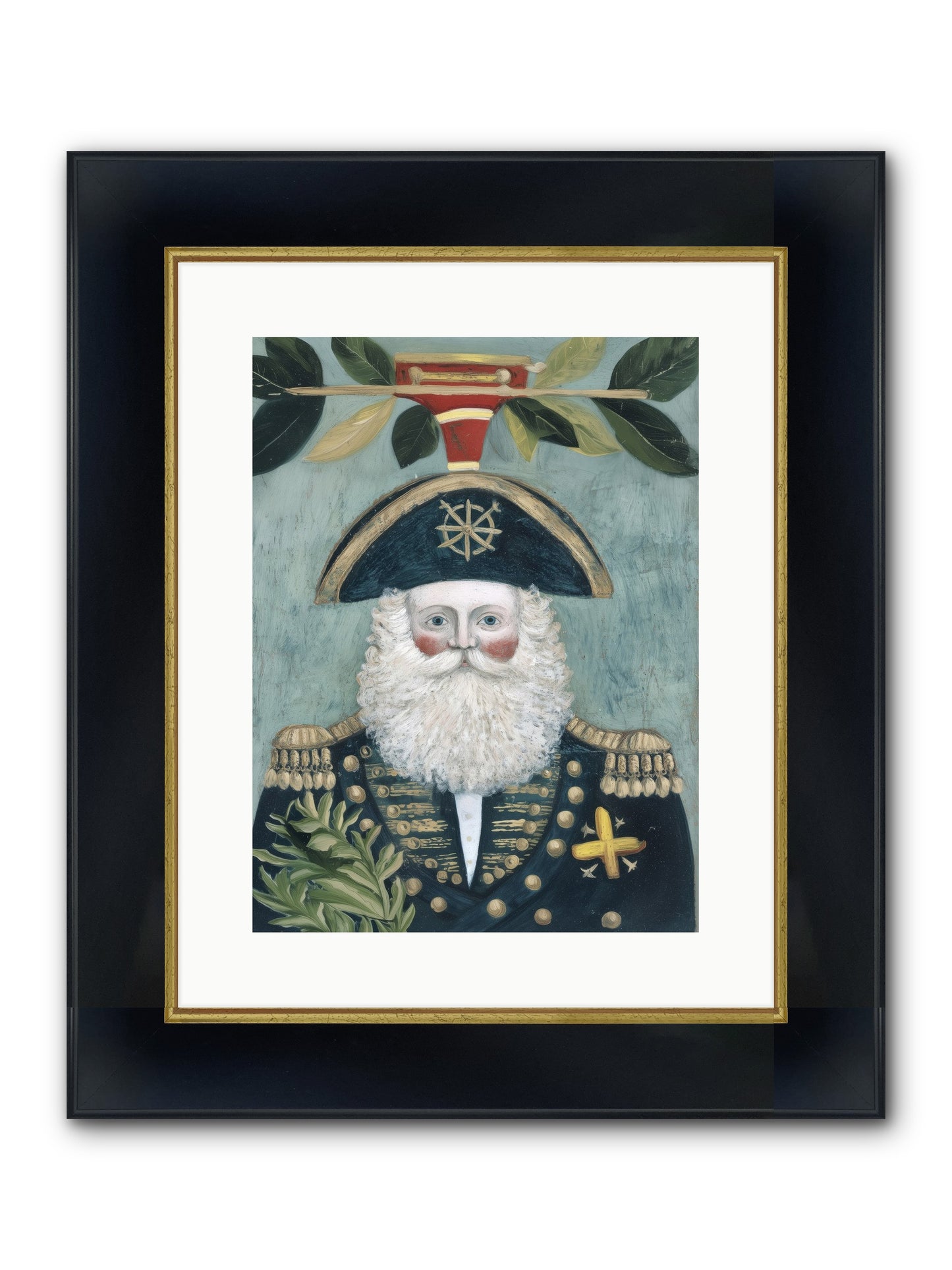 Blackwater Bill Framed Print - Wide Black w/Gold 12x16