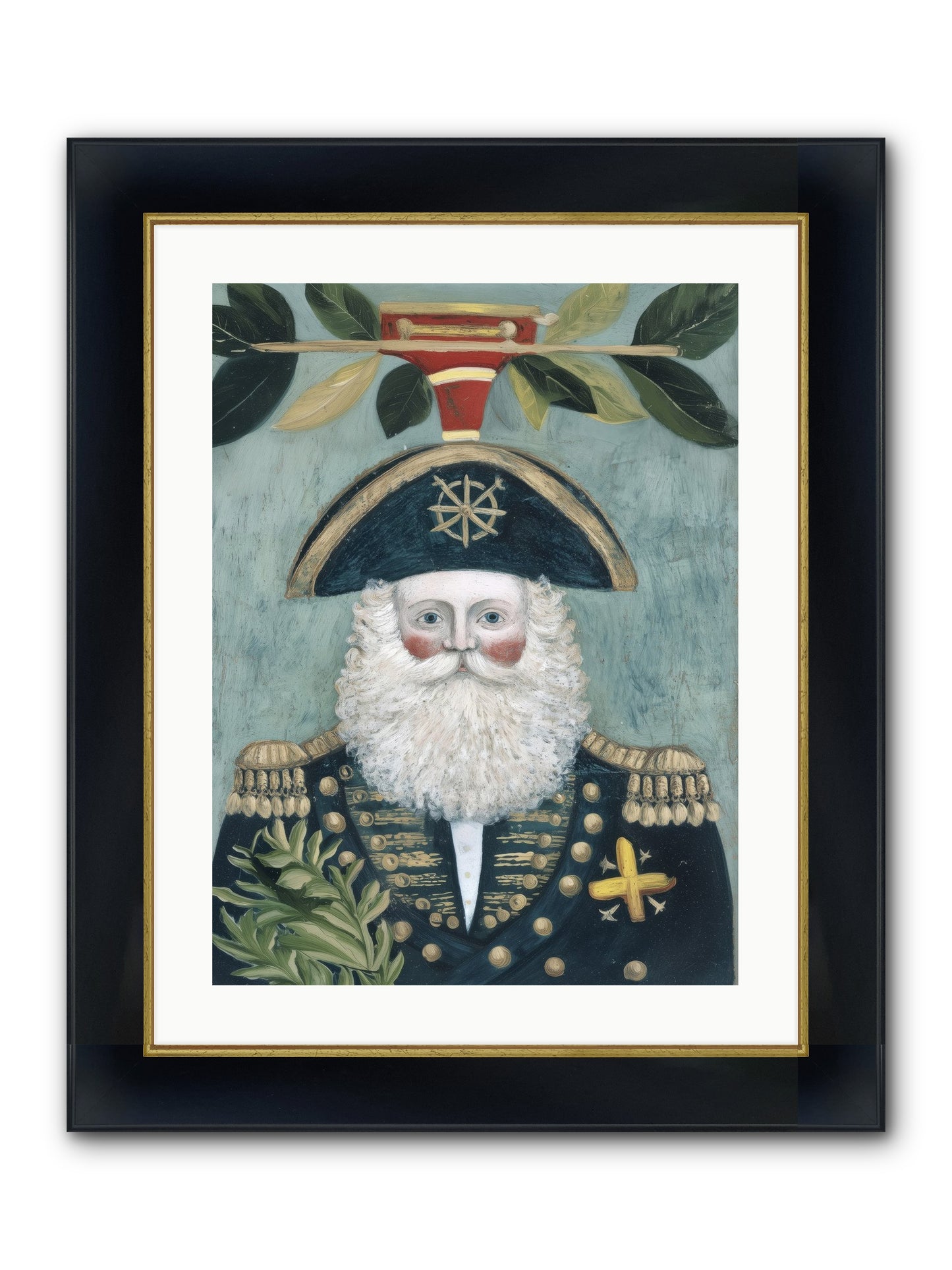 Blackwater Bill Framed Print - Wide Black w/Gold 18x24