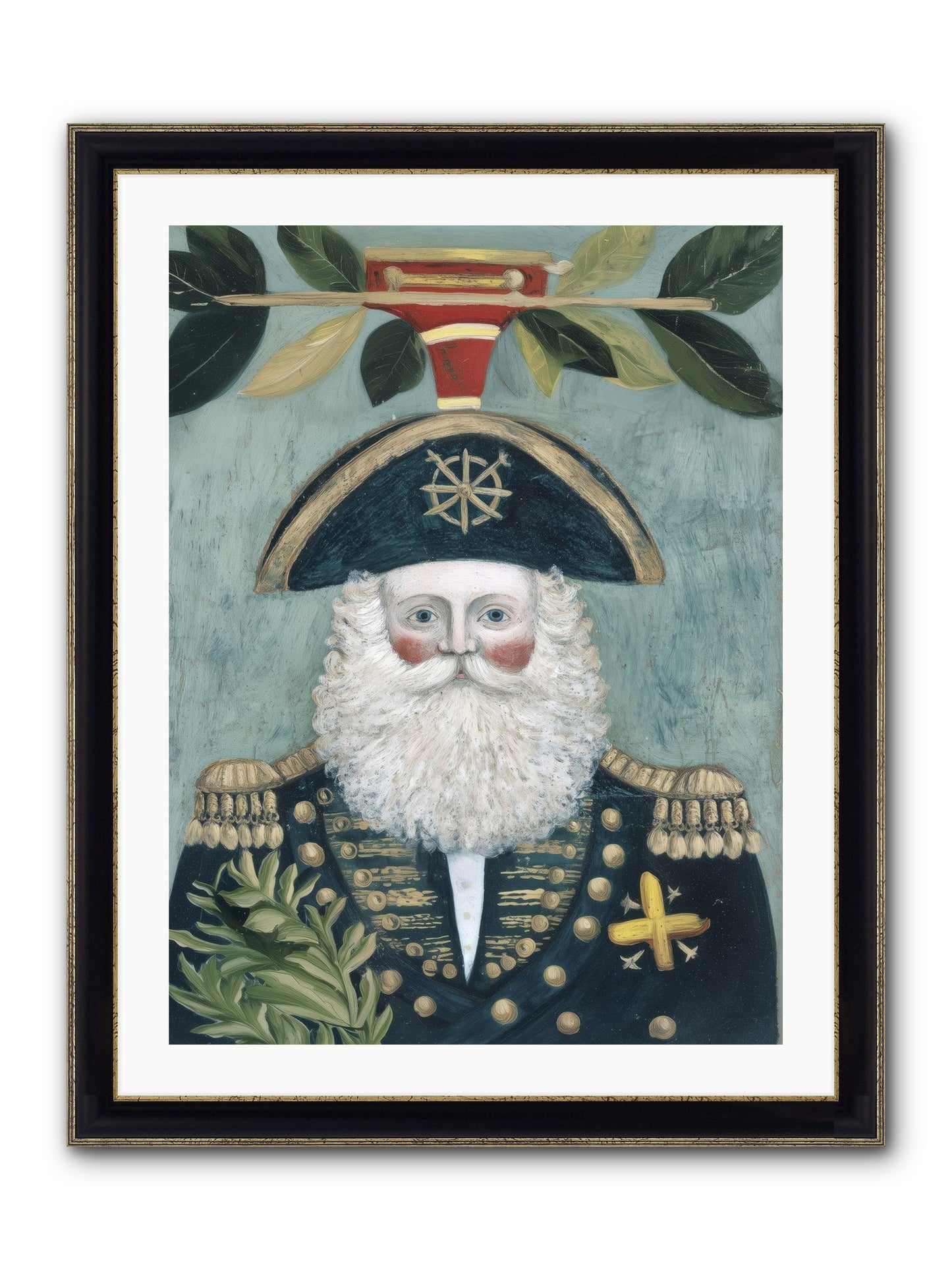 Blackwater Bill Framed Print - Black & Gold 24x32