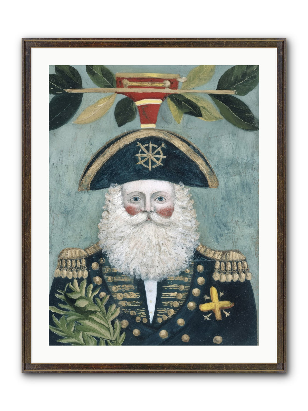 Blackwater Bill Framed Print - Slimwoods Black/Gold 24x32