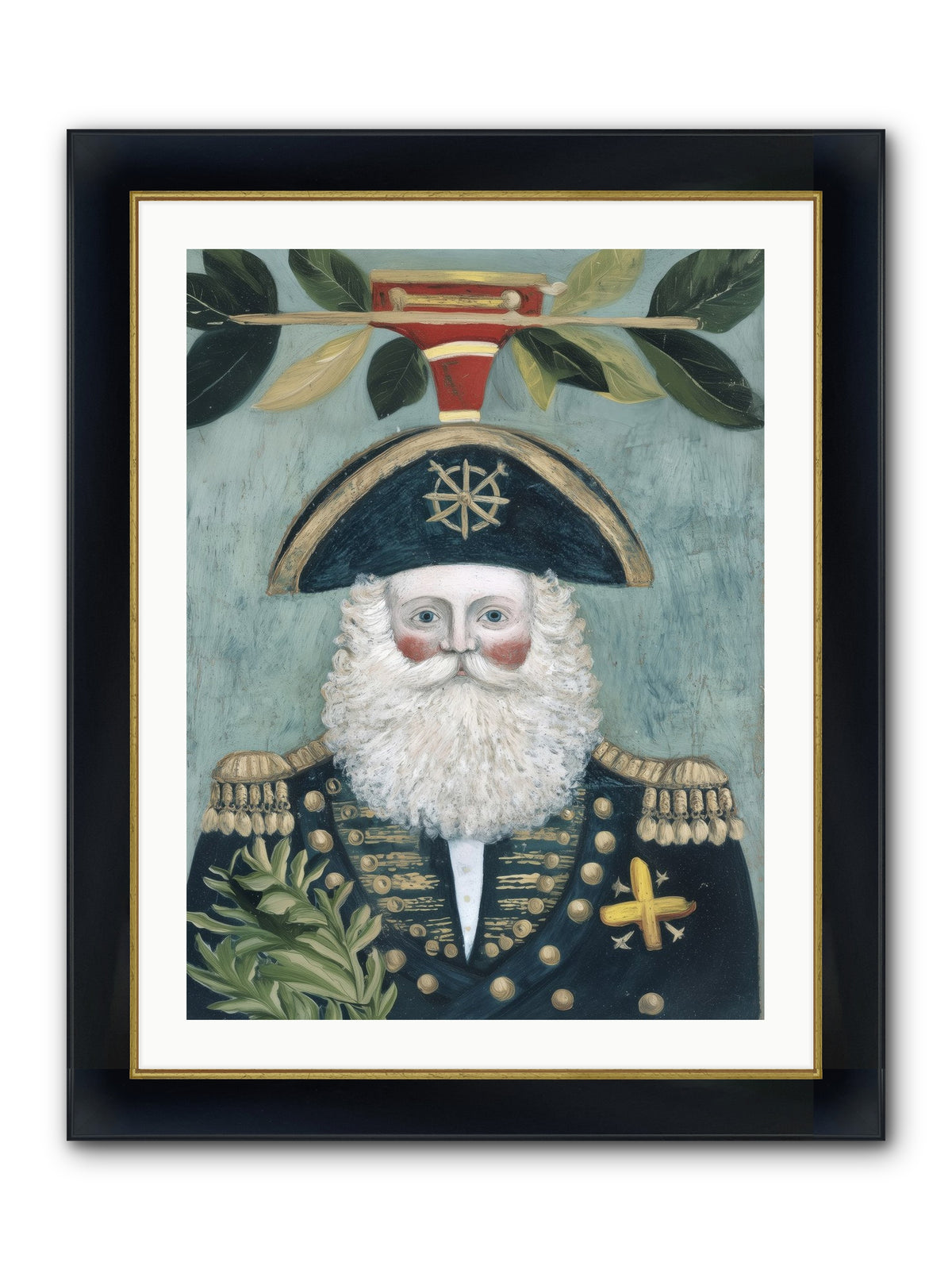 Blackwater Bill Framed Print - Wide Black w/Gold 24x32
