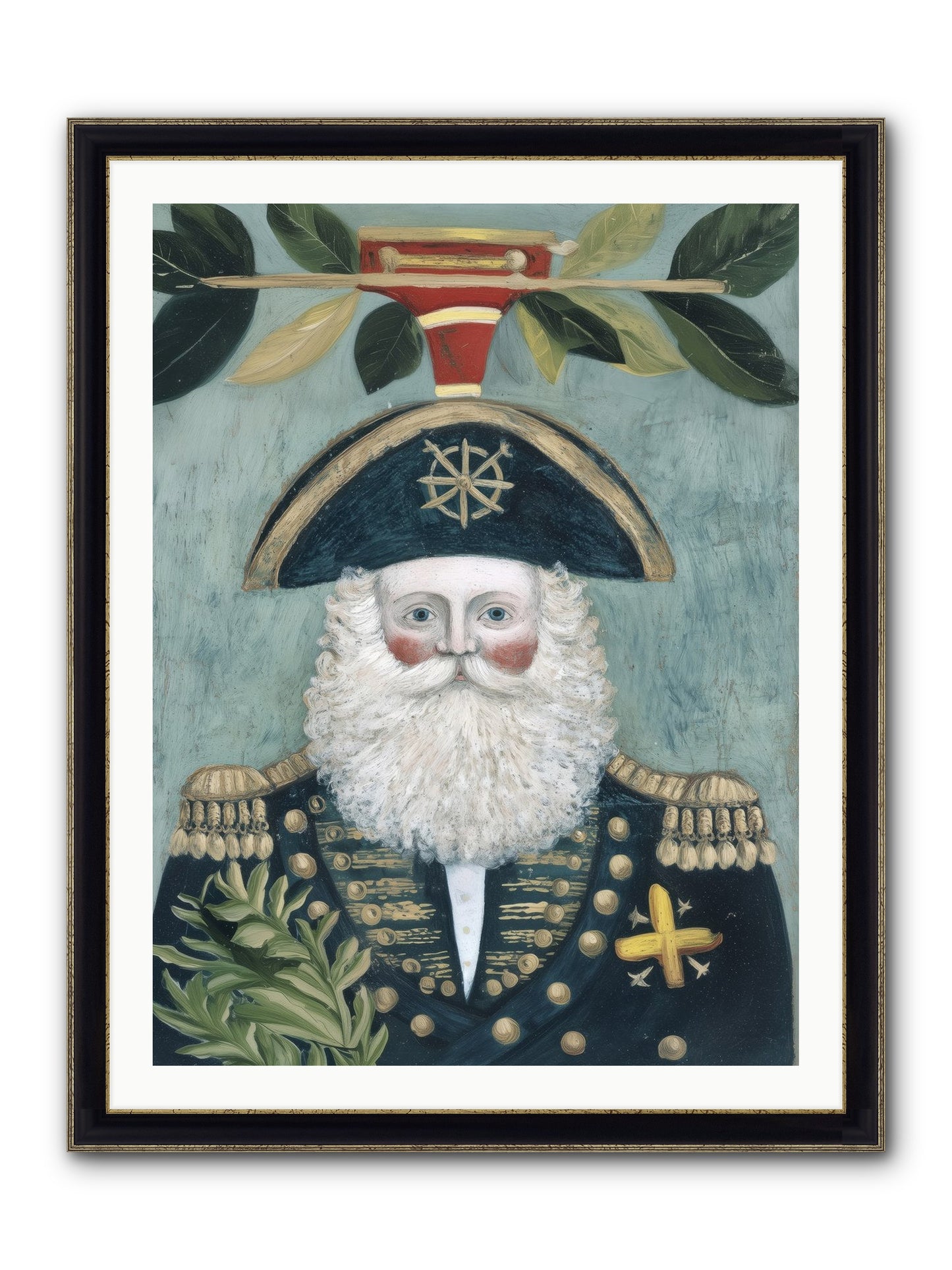 Blackwater Bill Framed Print - Black & Gold 30x40