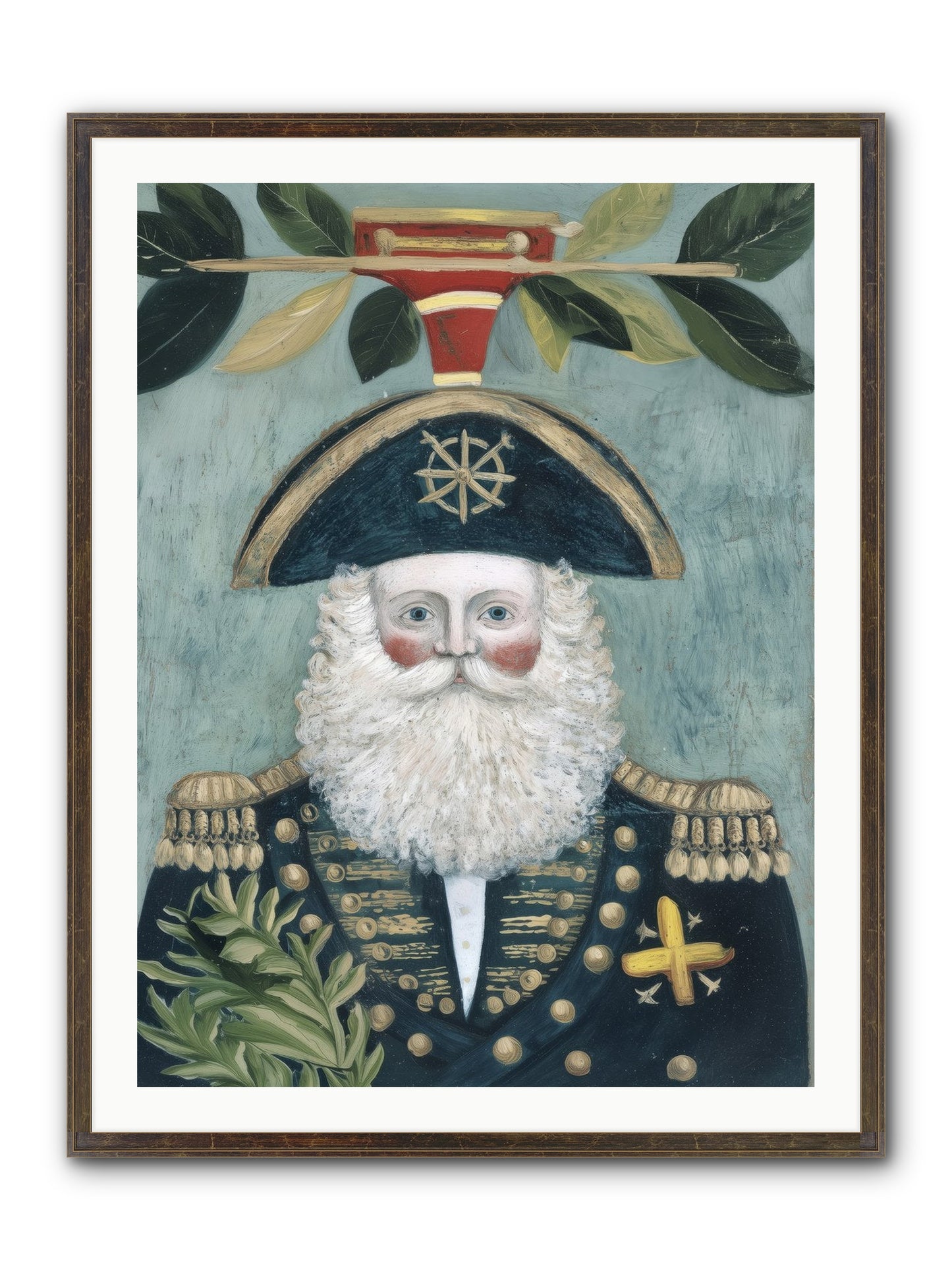 Blackwater Bill Framed Print - Slimwoods Black/Gold 30x40
