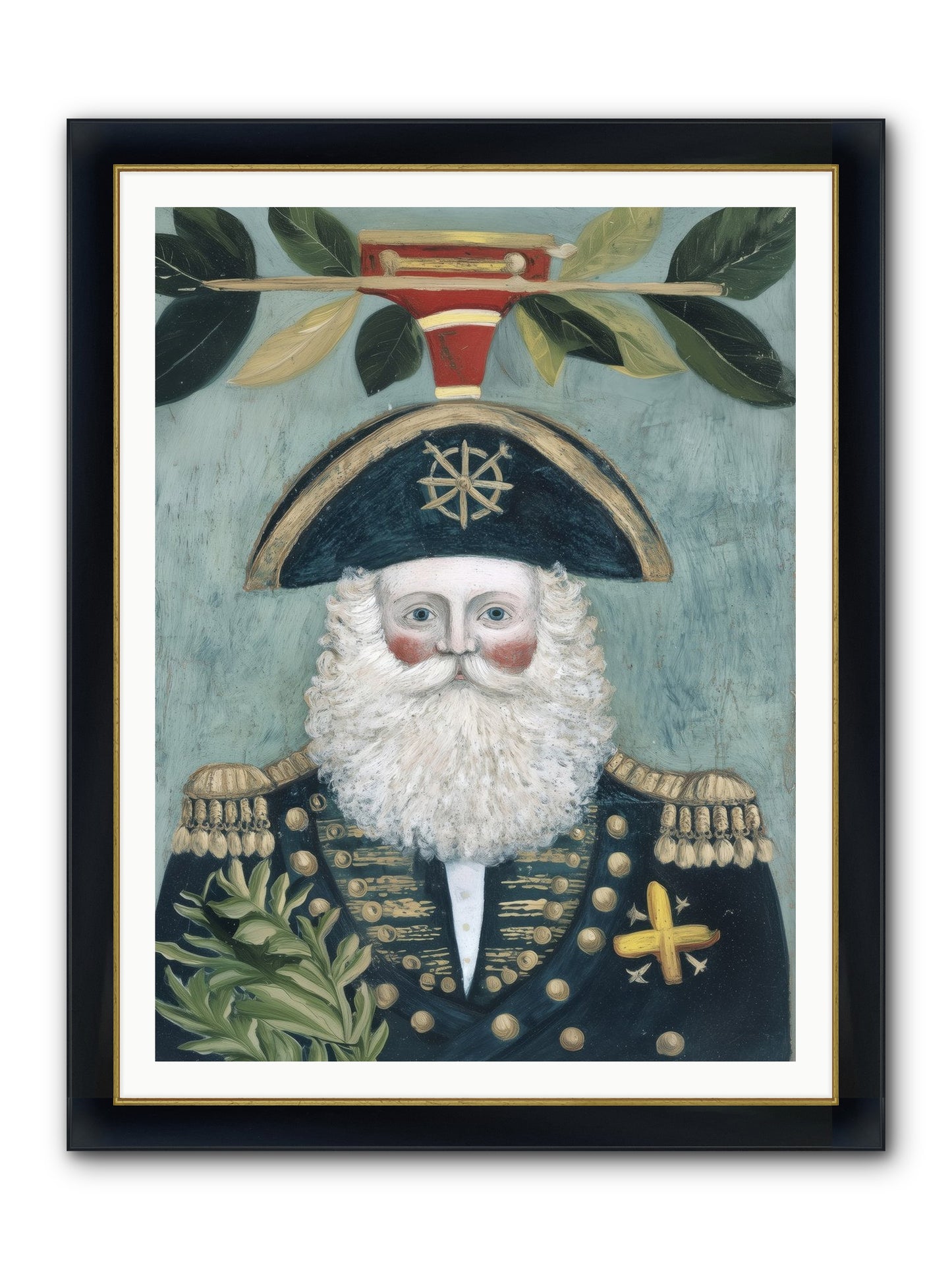 Blackwater Bill Framed Print - Wide Black w/Gold 36x48