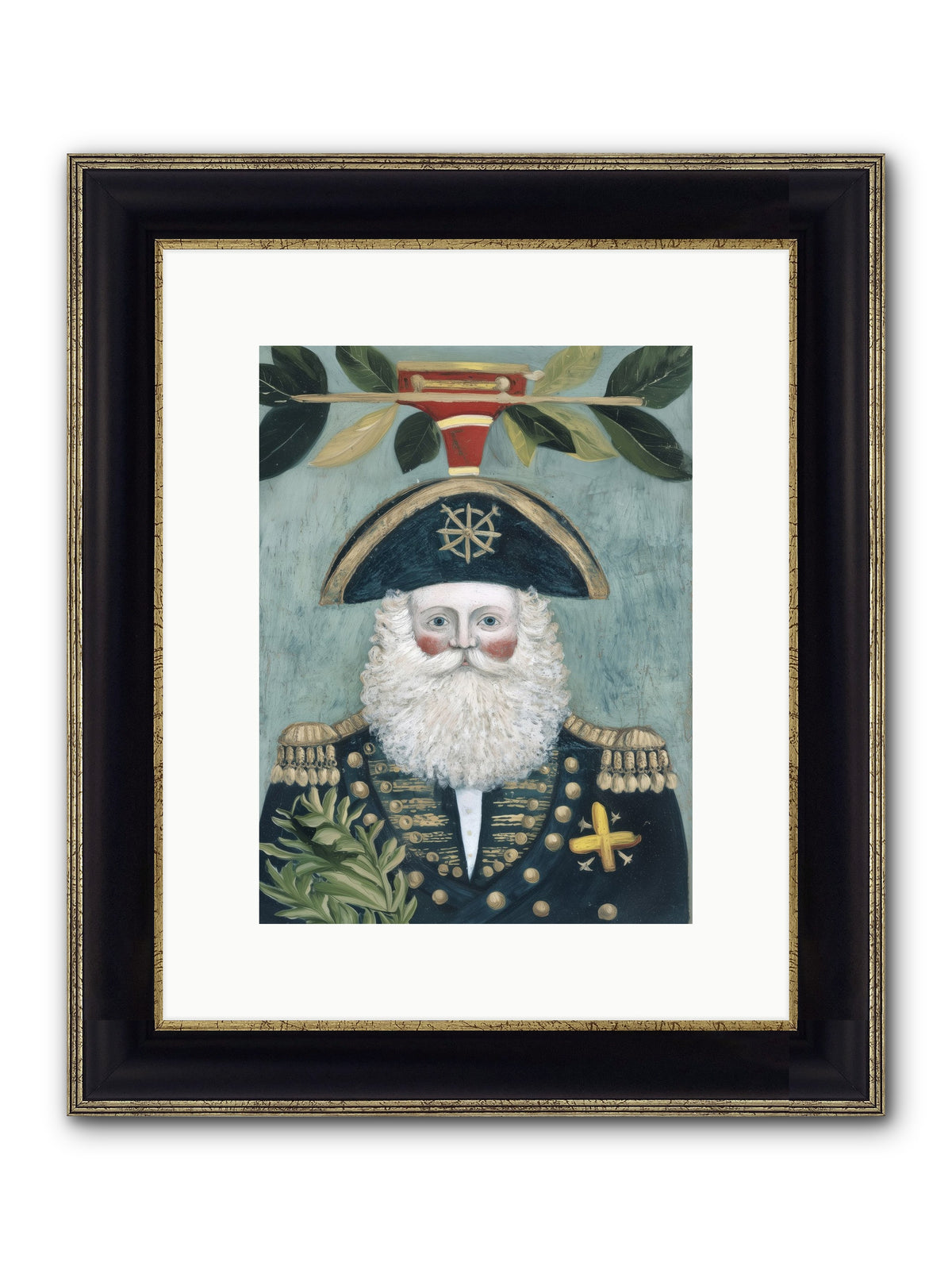 Blackwater Bill Framed Print - Black & Gold 9x12