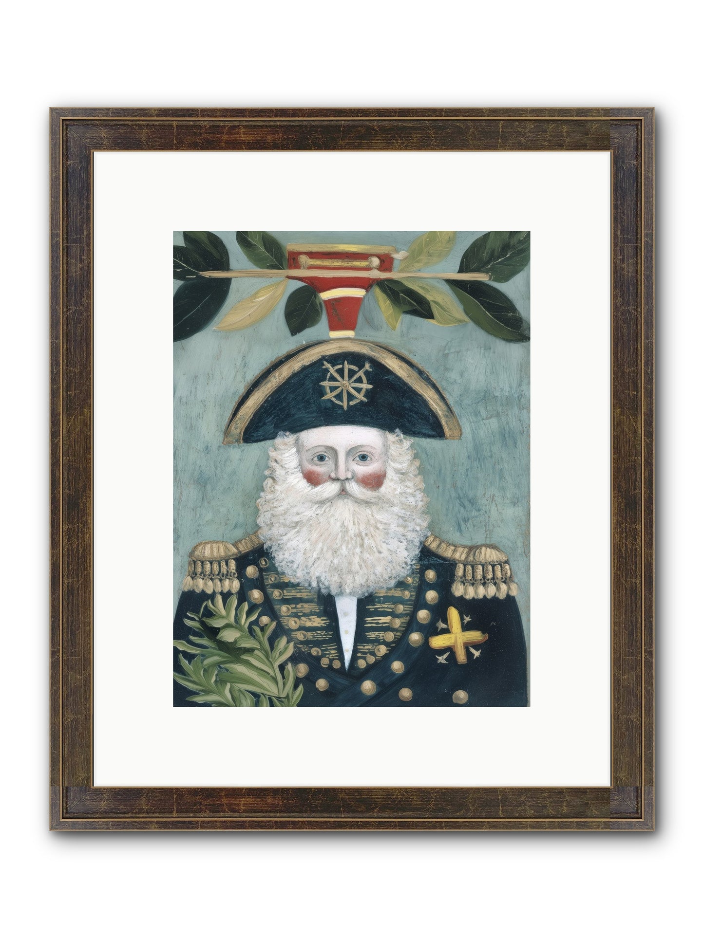Blackwater Bill Framed Print - Slimwoods Black/Gold 9x12
