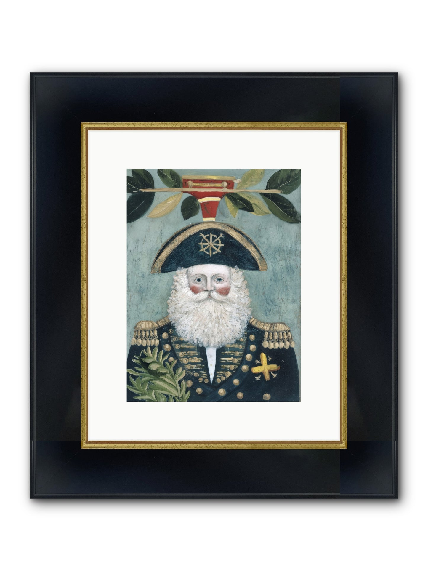 Blackwater Bill Framed Print - Wide Black w/Gold 9x12