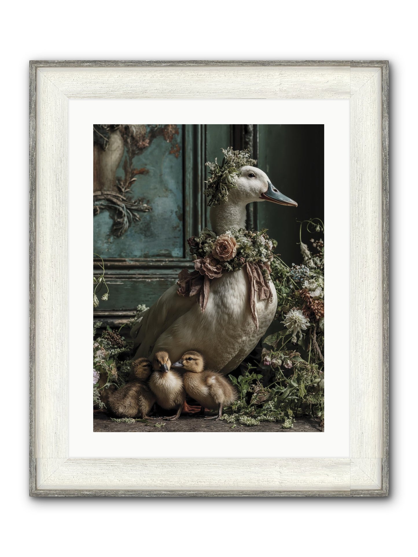 Blanche Framed Print - Driftwood White 18x24