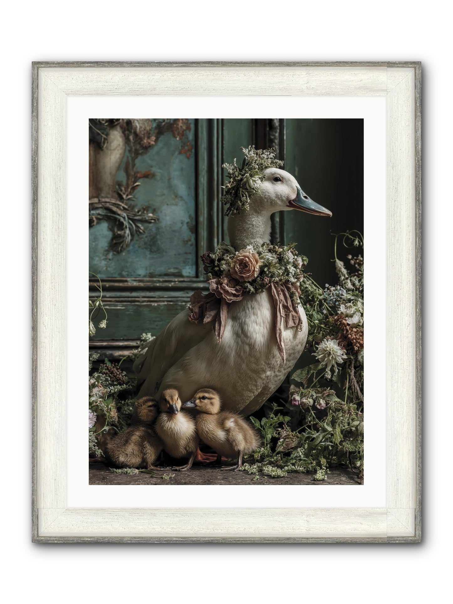 Blanche Framed Print - Driftwood White 24x32