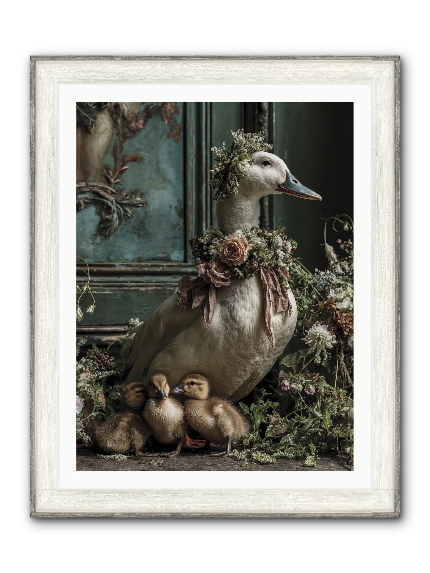 Blanche Framed Print - Driftwood White 30x40