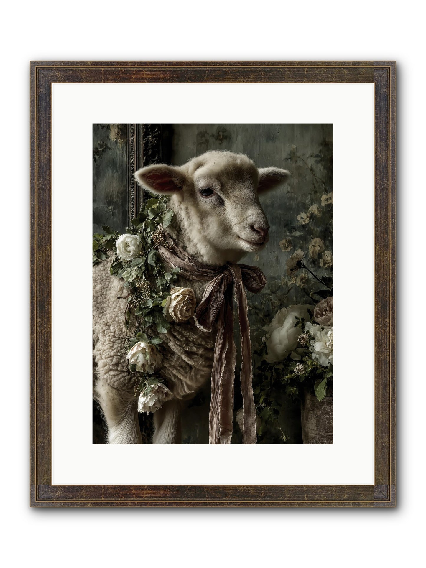 Blanchefleur Framed Print - Slimwoods Black/Gold 12x16