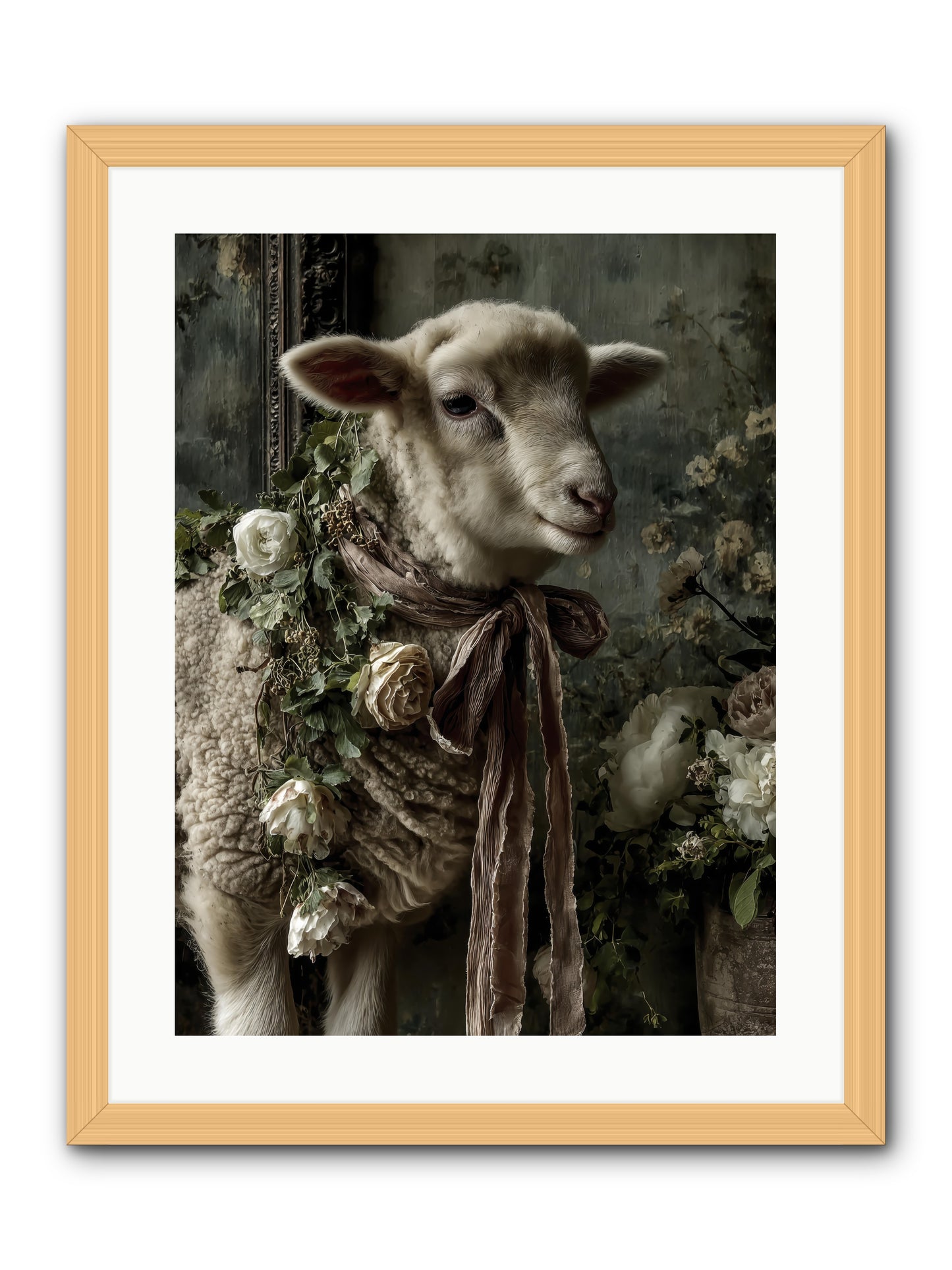 blanchefleur -- Framed Print - Natural 18x24