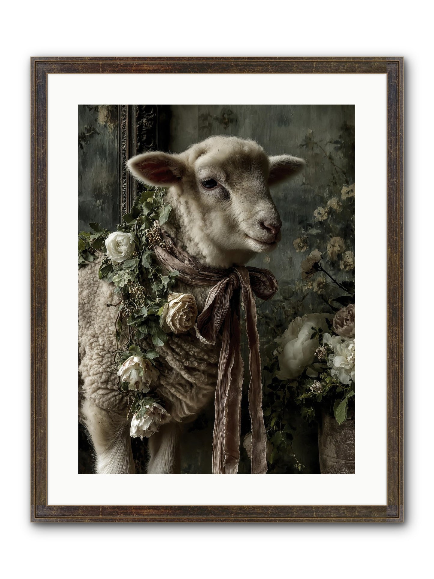 Blanchefleur Framed Print - Slimwoods Black/Gold 18x24
