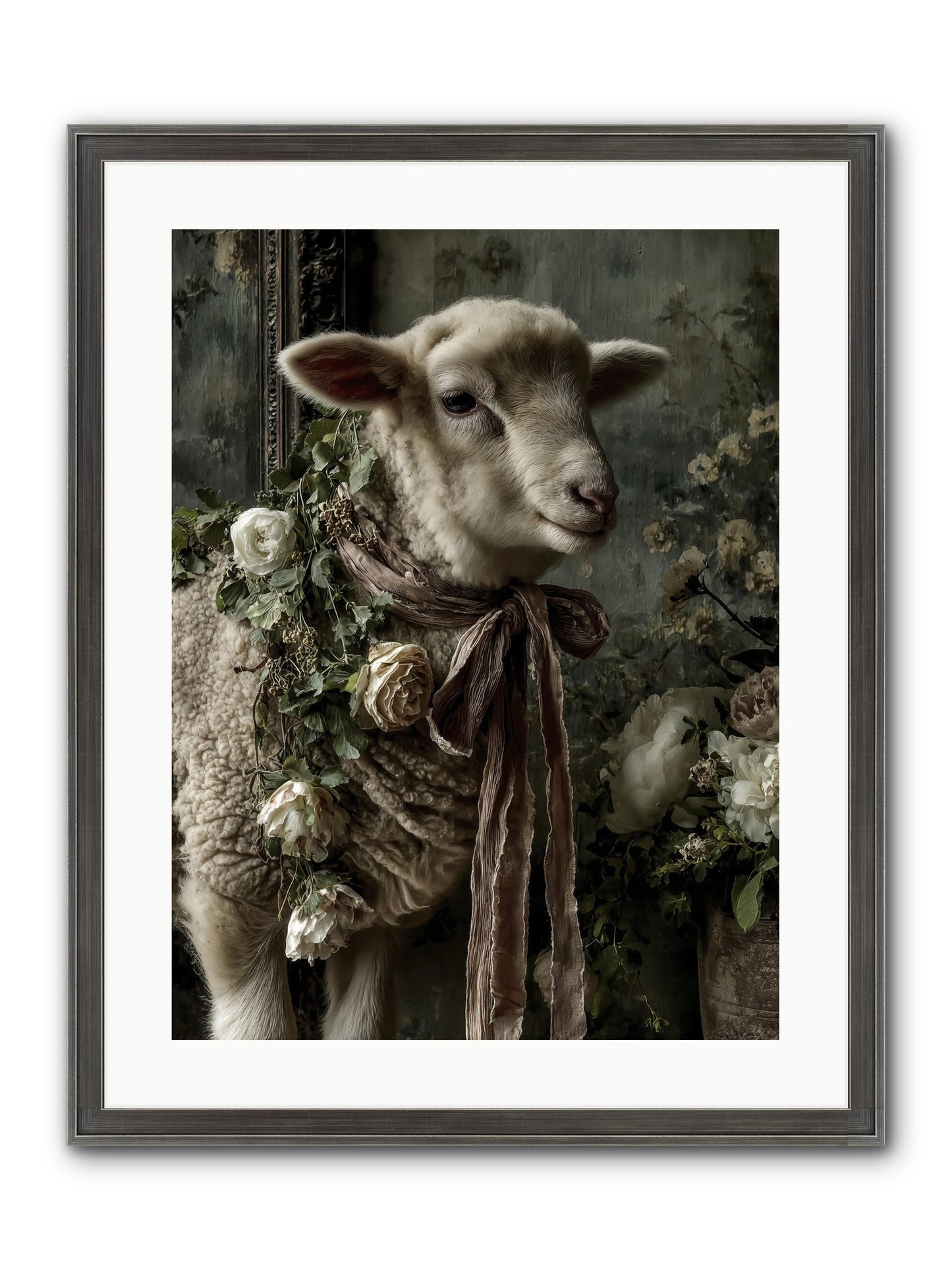 Blanchefleur Framed Print - Slimwoods Black/Silver 18x24