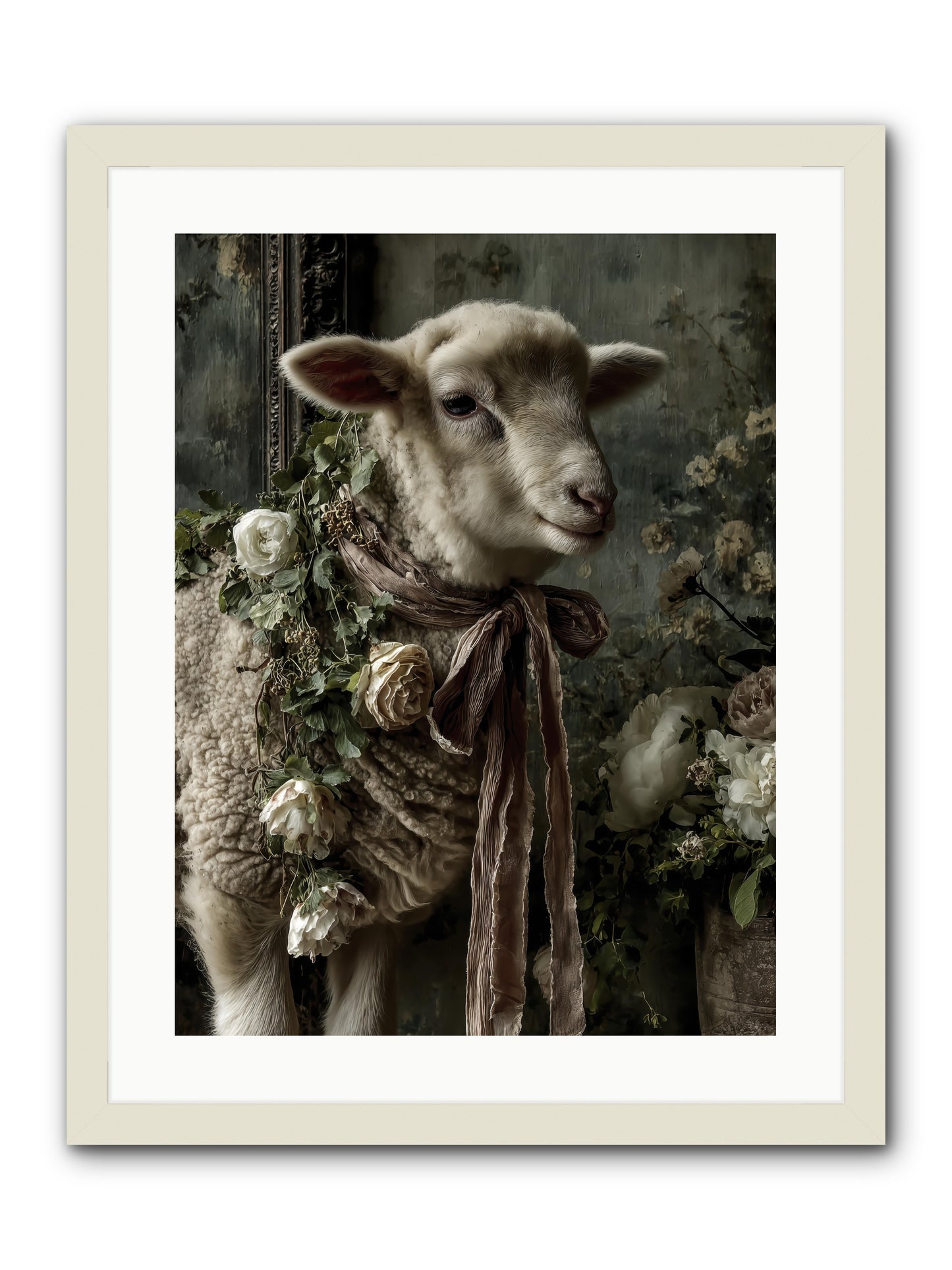 blanchefleur -- Framed Print - White 18x24
