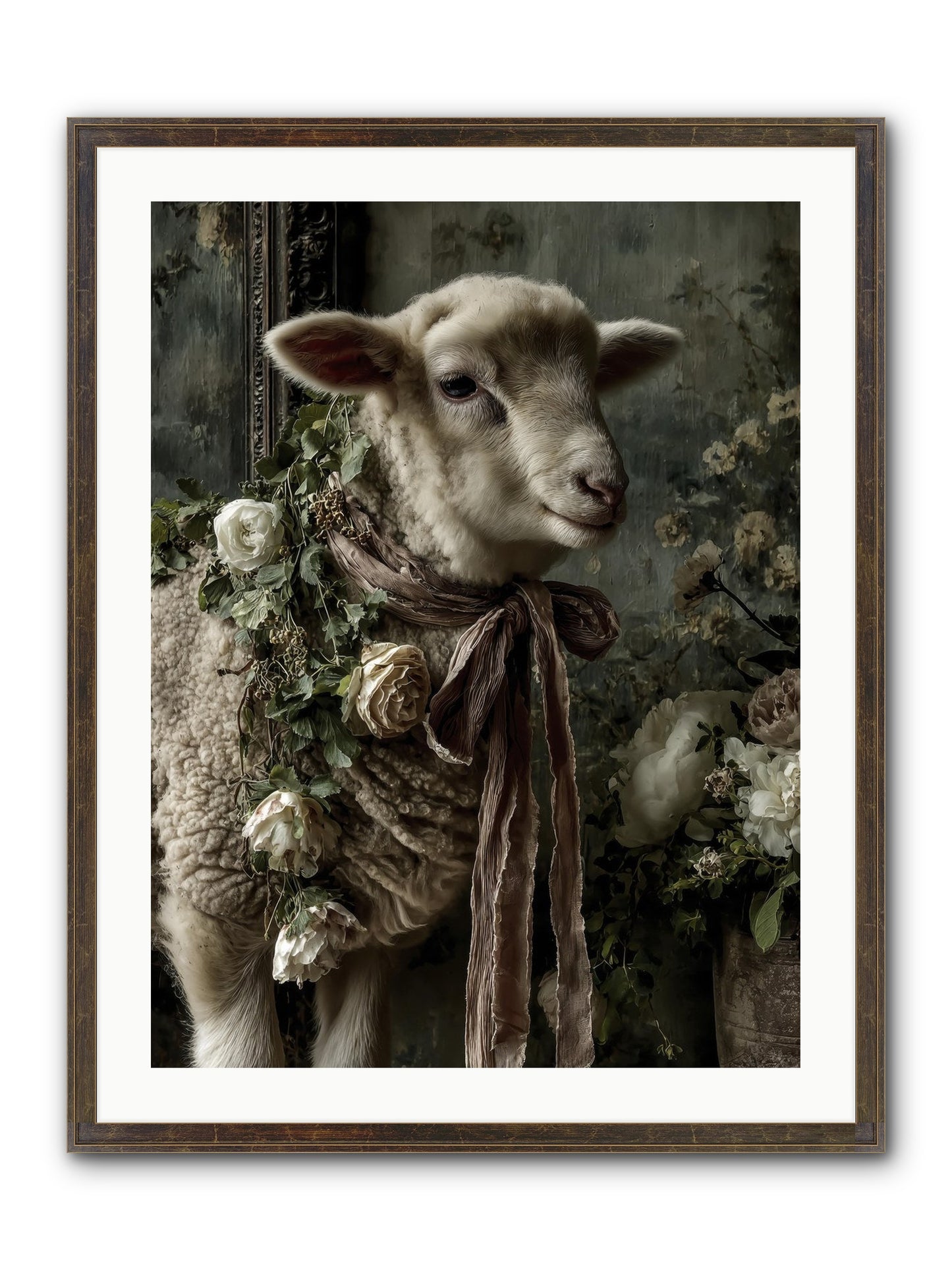 Blanchefleur Framed Print - Slimwoods Black/Gold 24x32