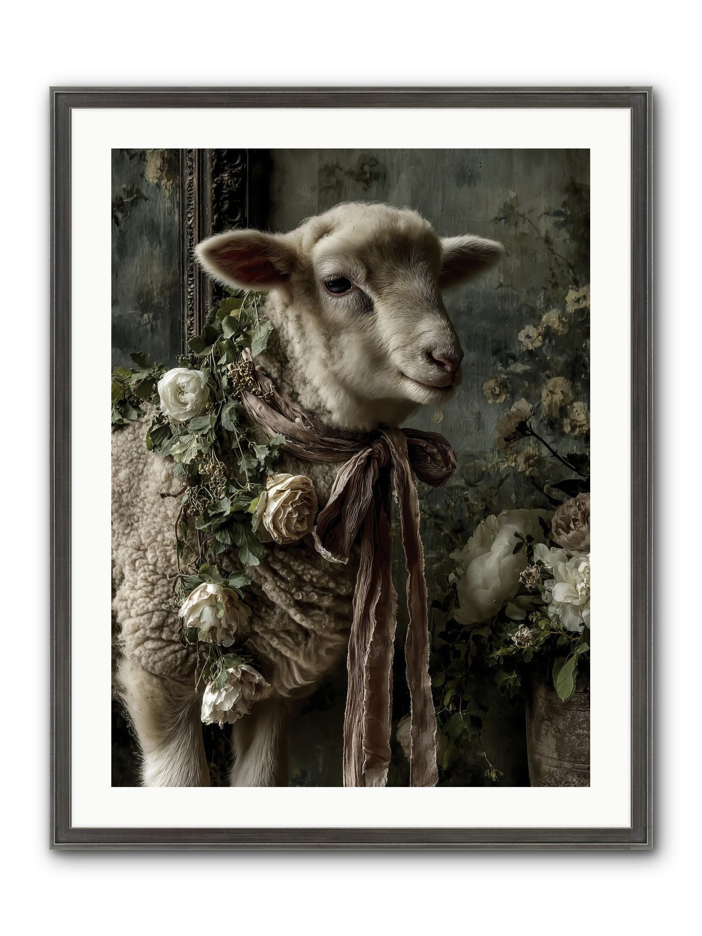 Blanchefleur Framed Print - Slimwoods Black/Silver 24x32