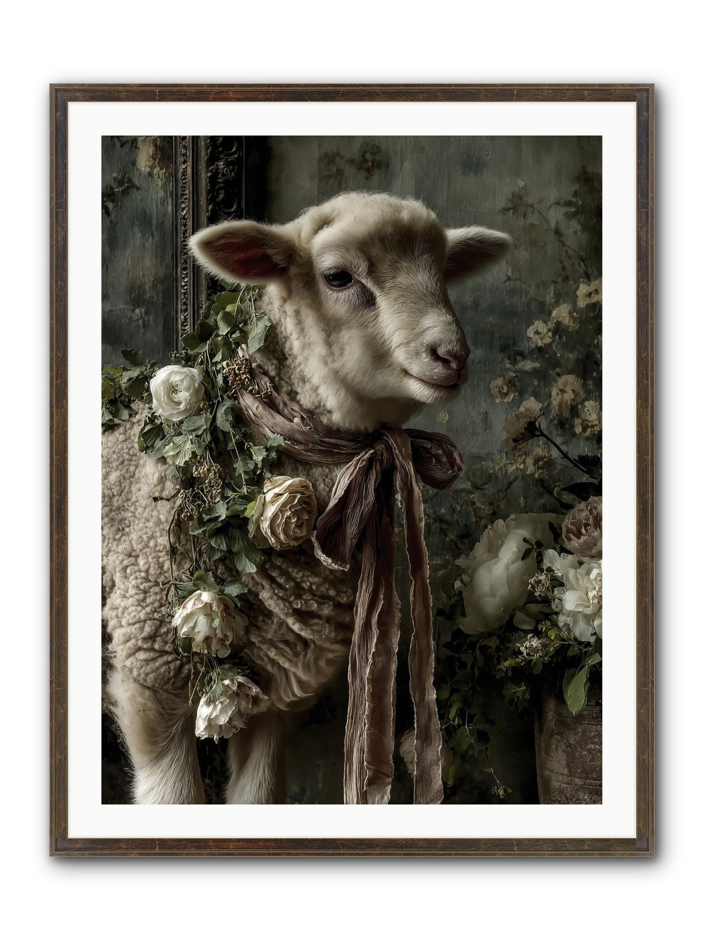 Blanchefleur Framed Print - Slimwoods Black/Gold 30x40