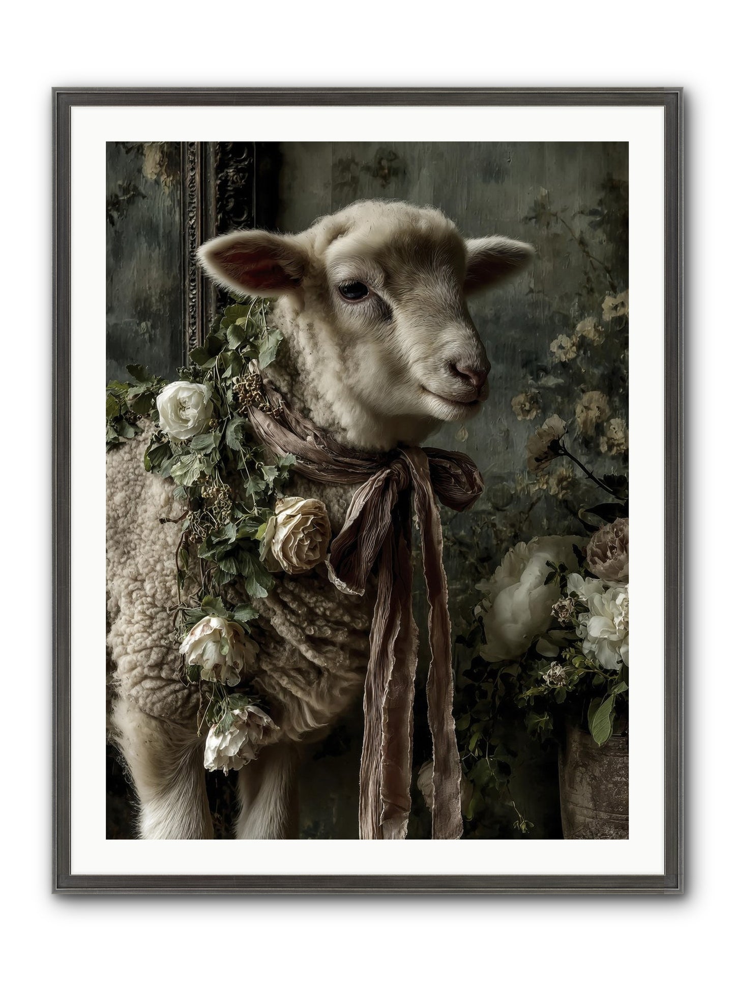 Blanchefleur Framed Print - Slimwoods Black/Silver 30x40