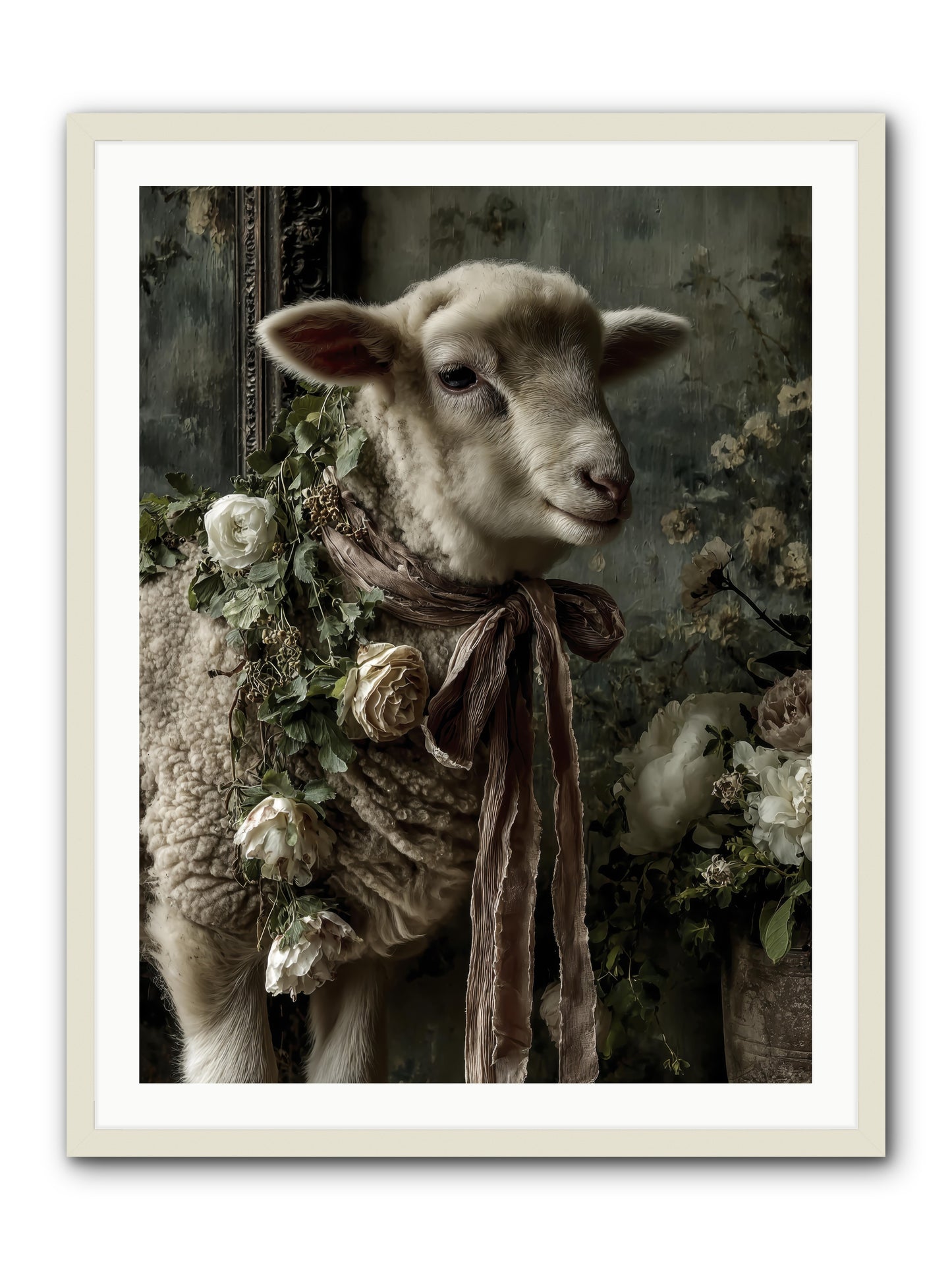 blanchefleur -- Framed Print - White 30x40