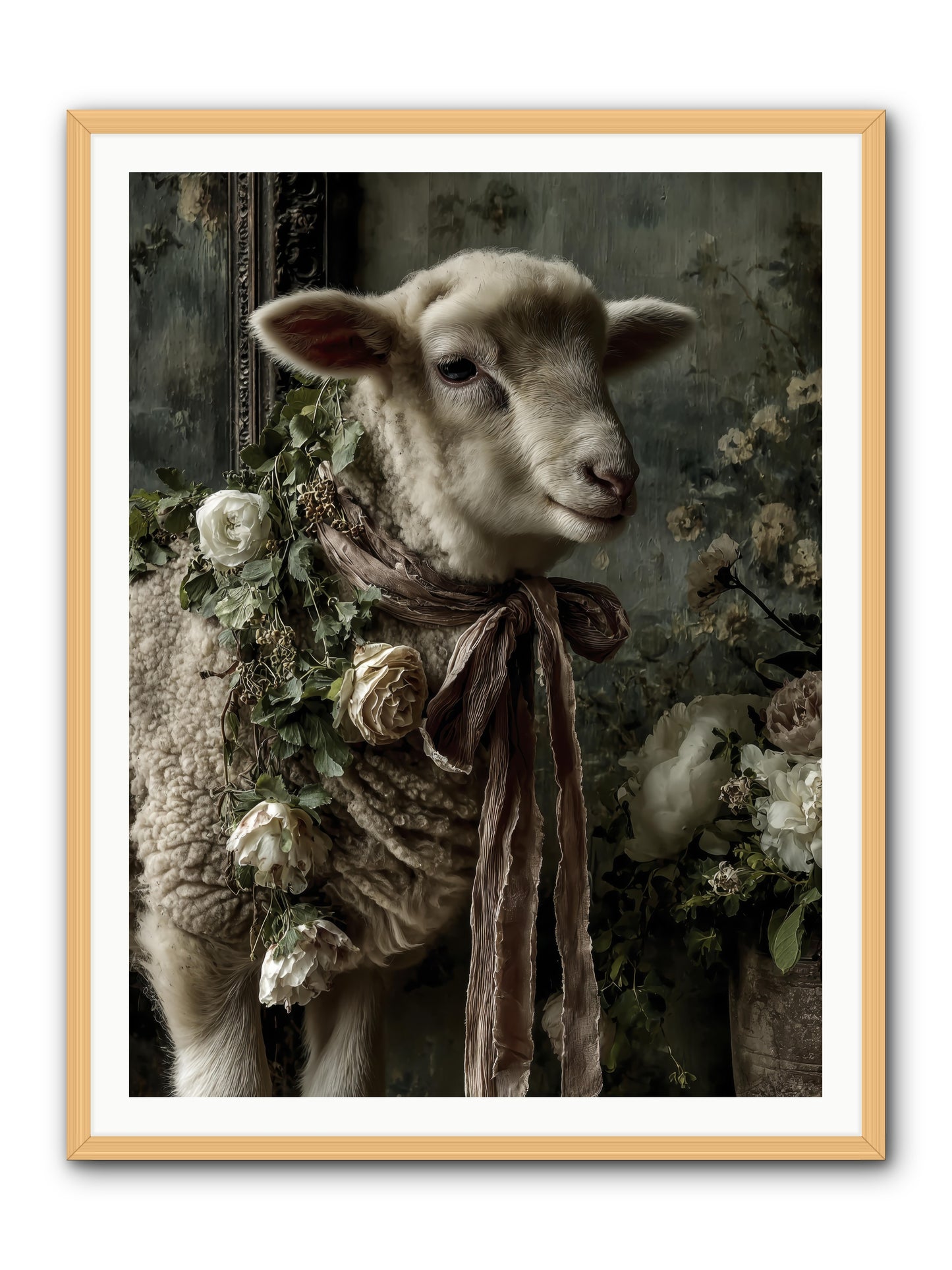 blanchefleur -- Framed Print - Natural 36x48