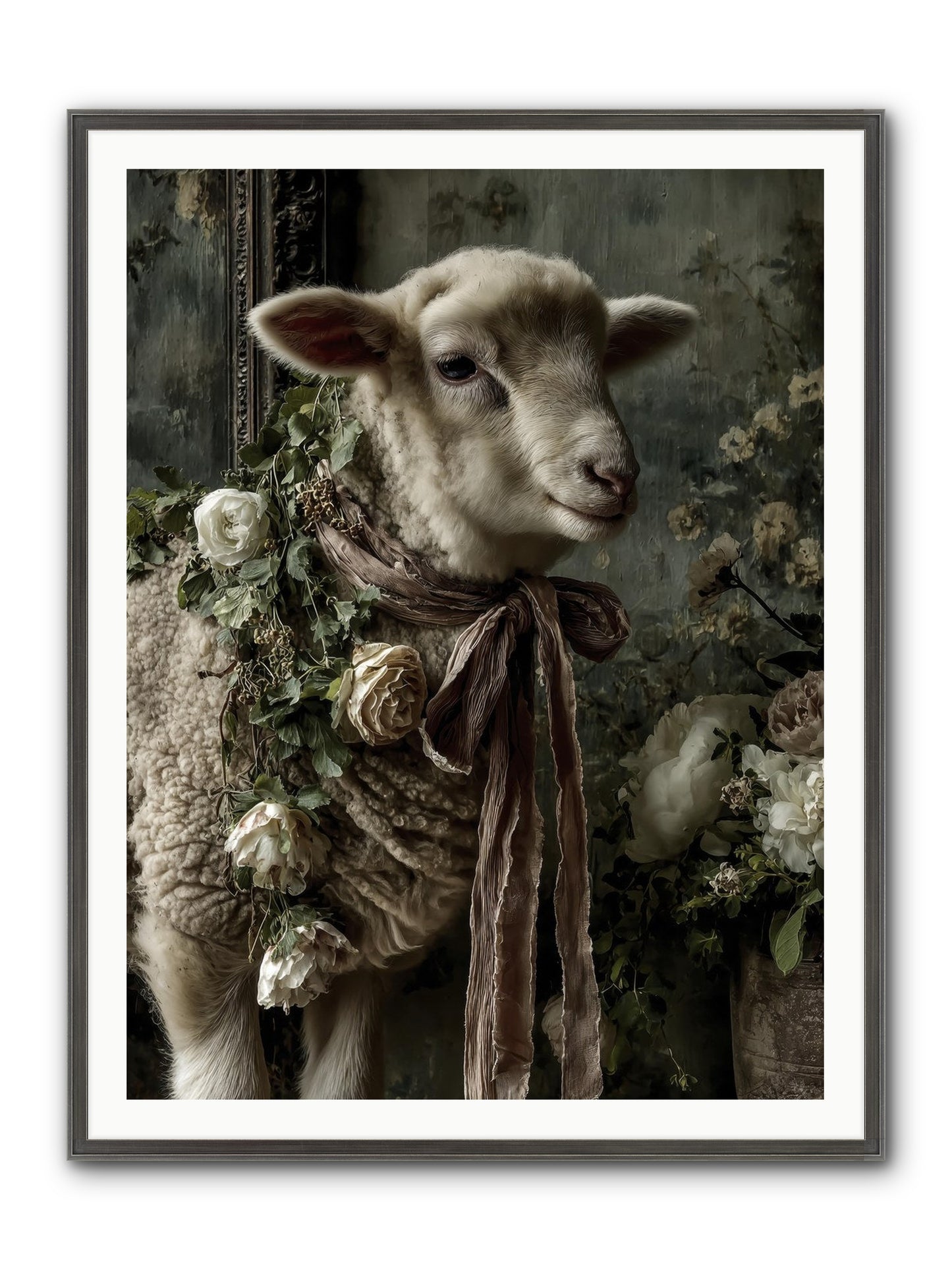 Blanchefleur Framed Print - Slimwoods Black/Silver 36x48