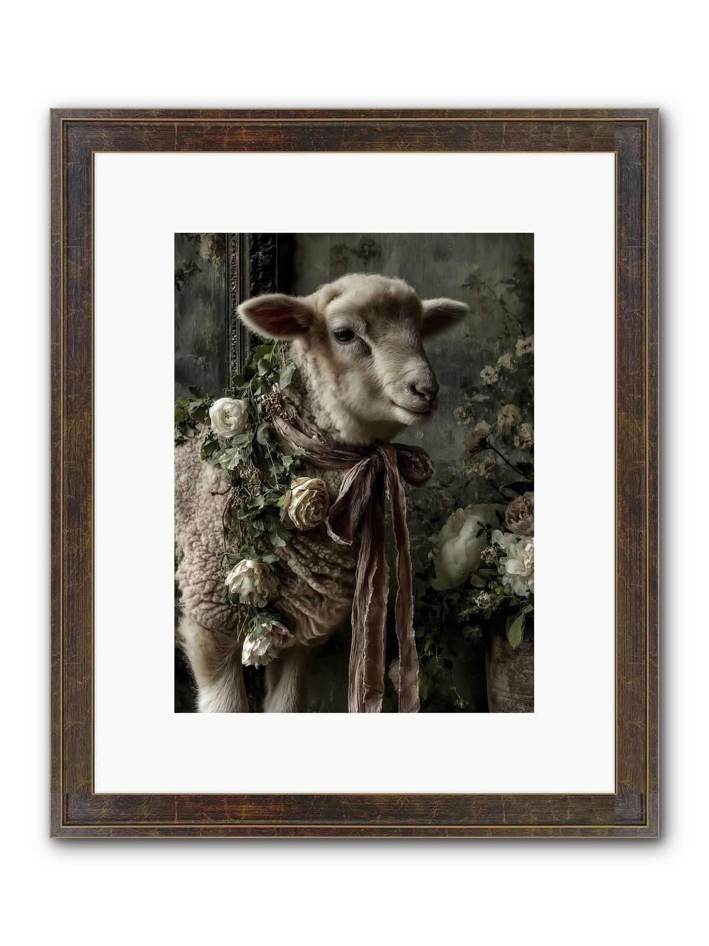 Blanchefleur Framed Print - Slimwoods Black/Gold 9x12