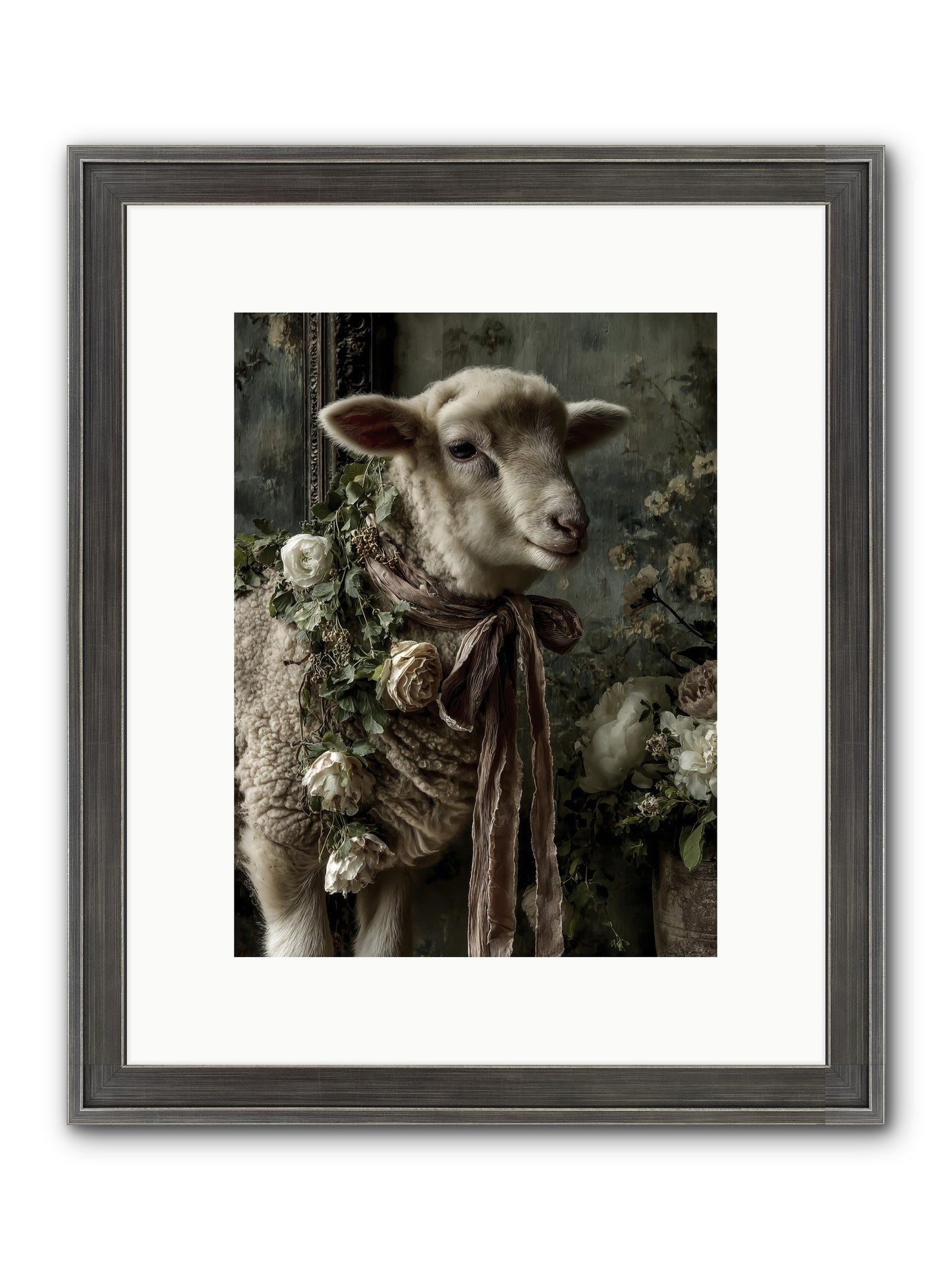 Blanchefleur Framed Print - Slimwoods Black/Silver 9x12
