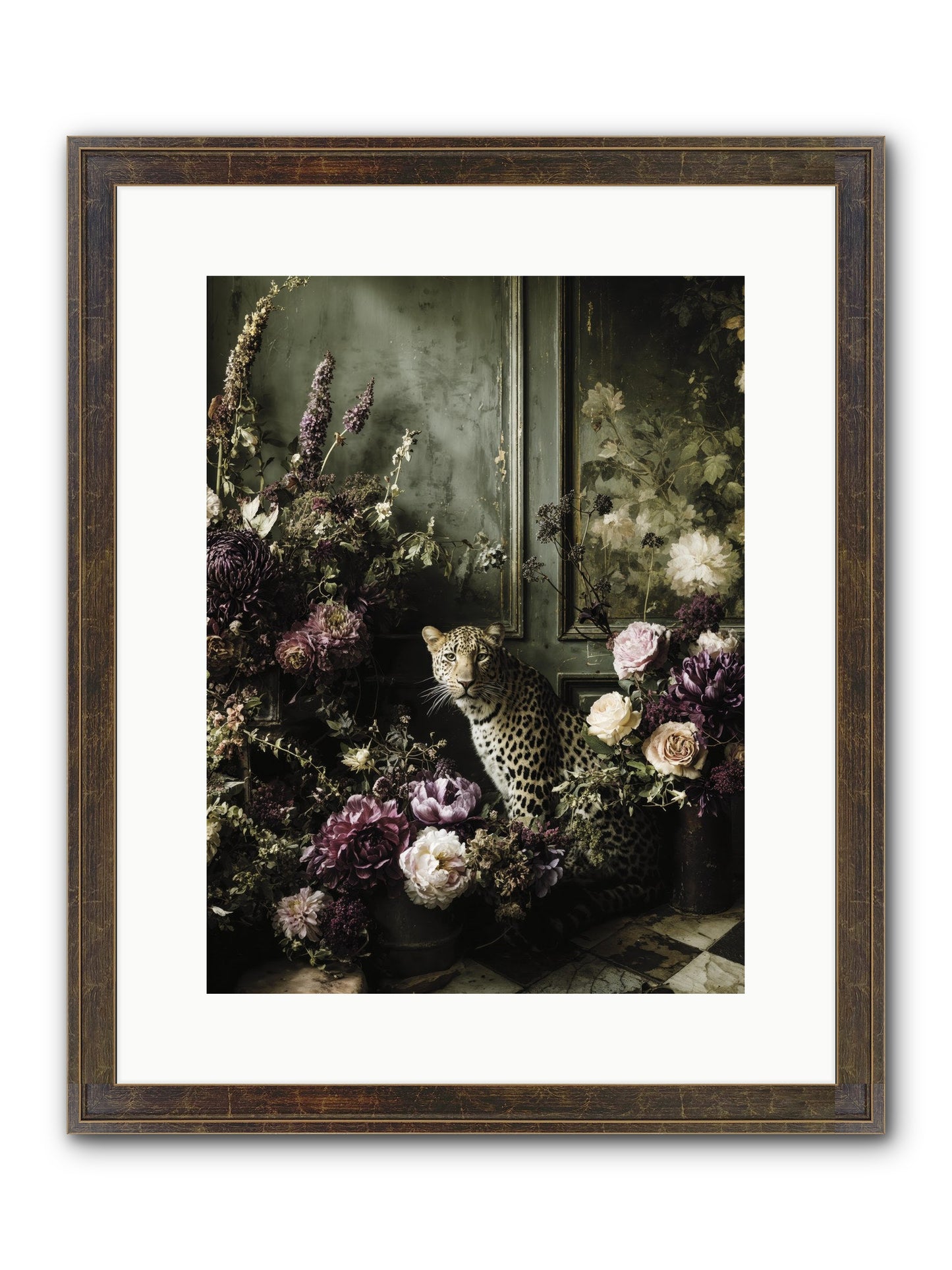 Bliss In Full Bloom Framed Print - Slimwoods Black/Gold 12x16