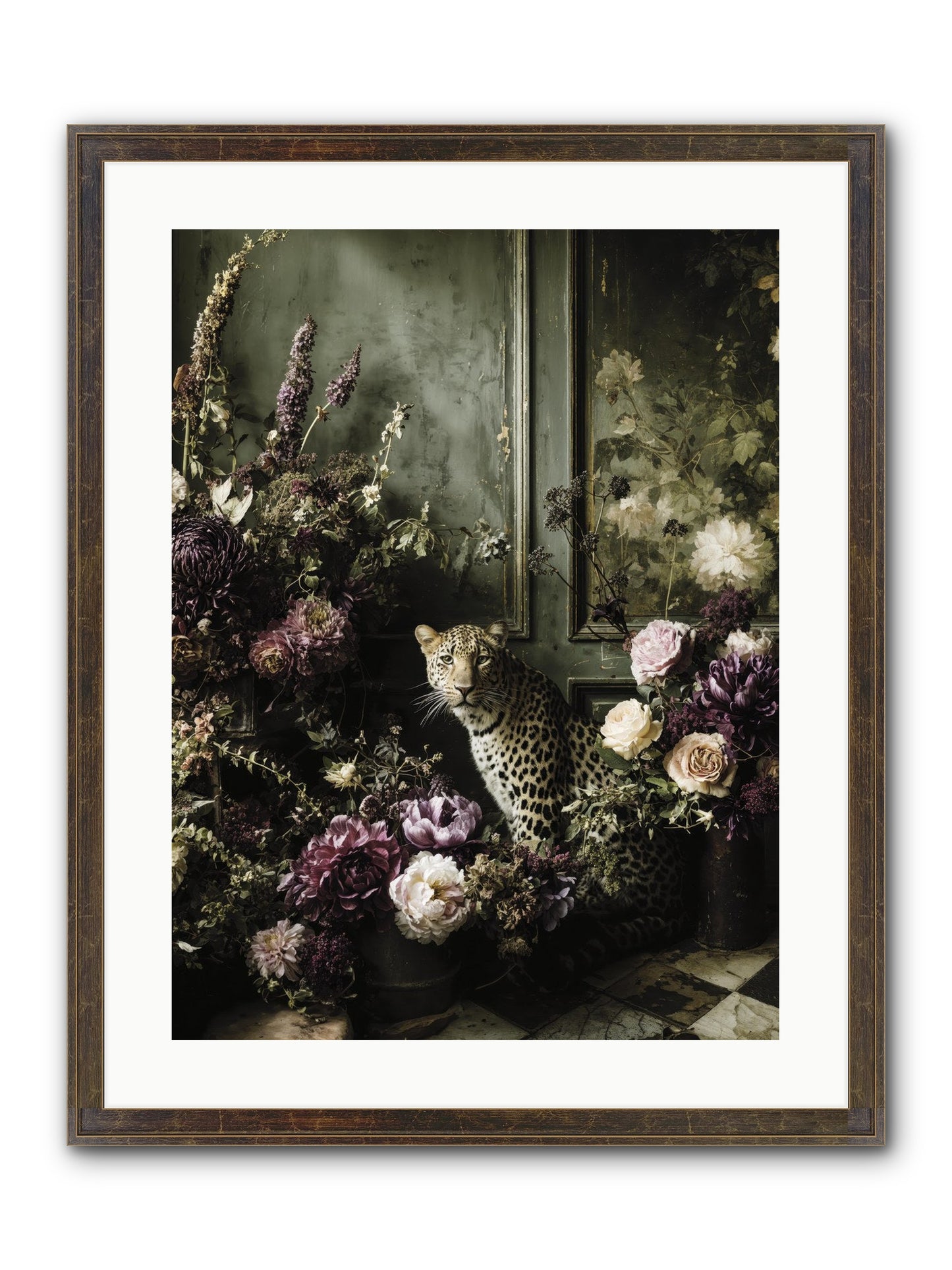 Bliss In Full Bloom Framed Print - Slimwoods Black/Gold 18x24